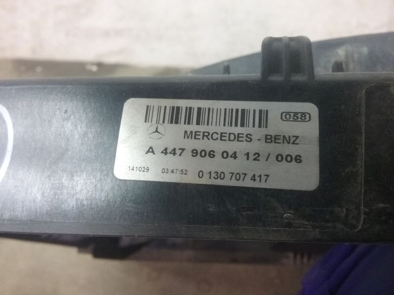 Диффузор радиатора Mercedes Benz V-klasse W447