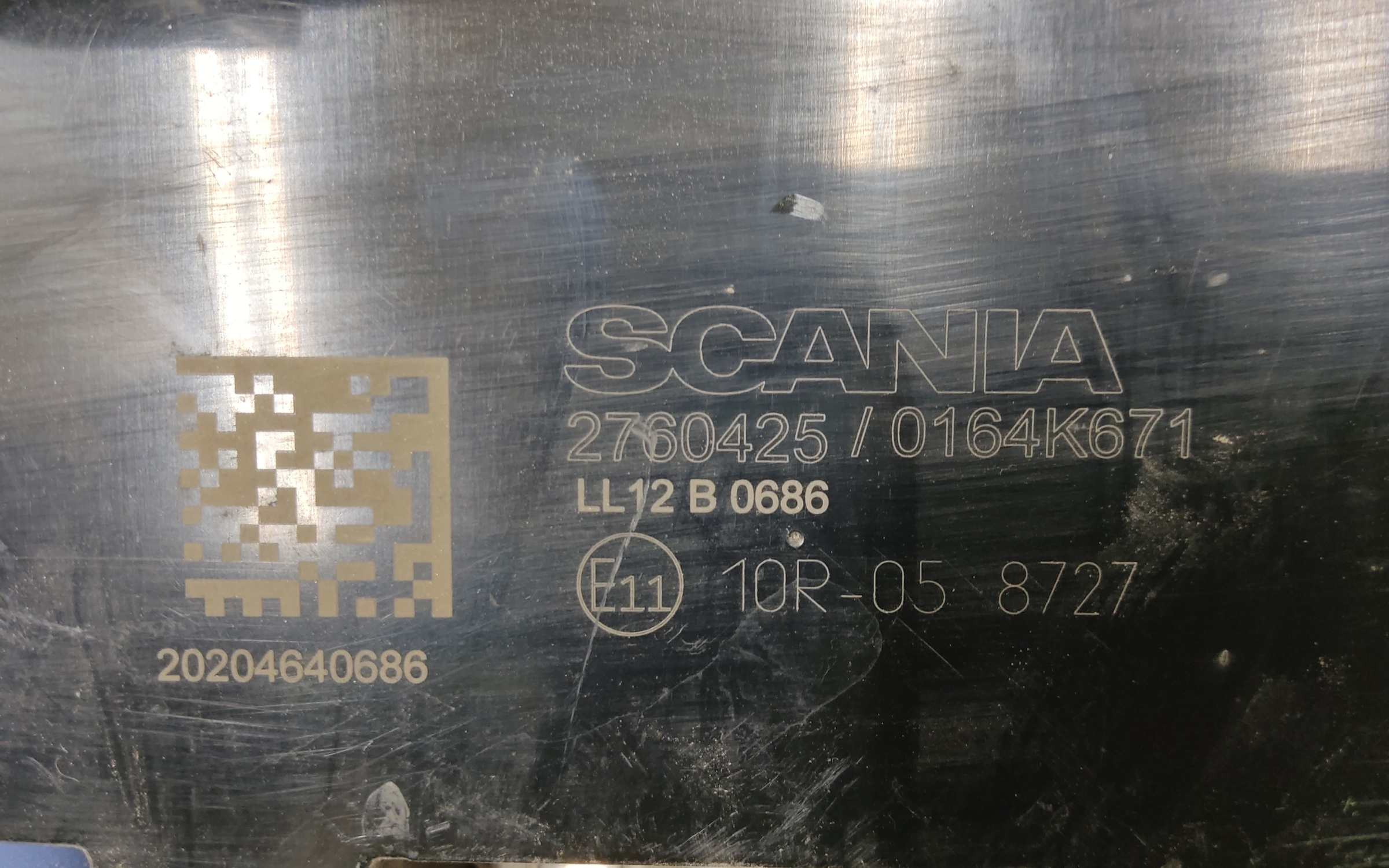 Фара ПТФ передняя правая LED Scania 6 R Series