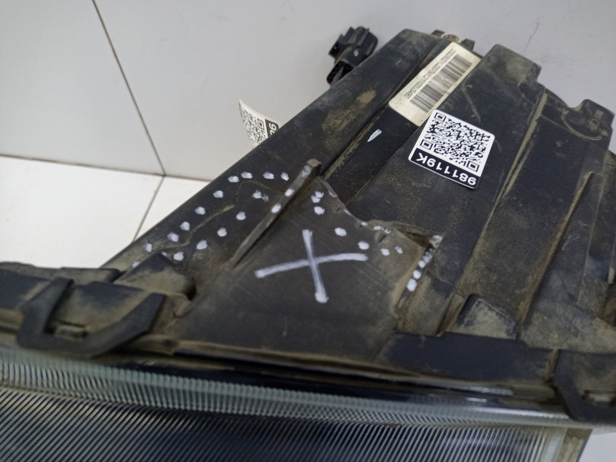 Фара передняя левая Москвич 3 галоген линза