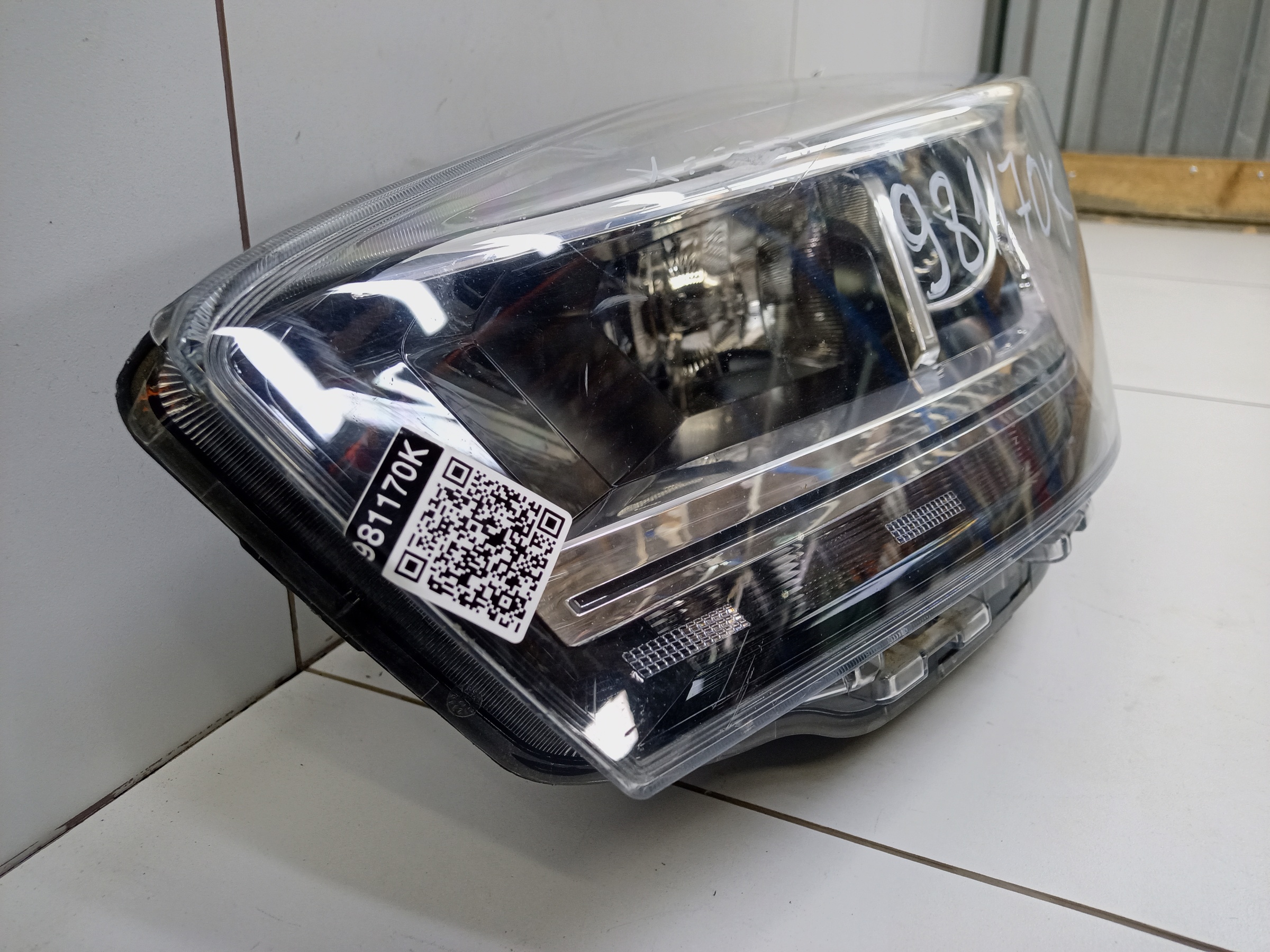 Фара передняя левая Chery Tiggo 4 Restail галоген линза черная