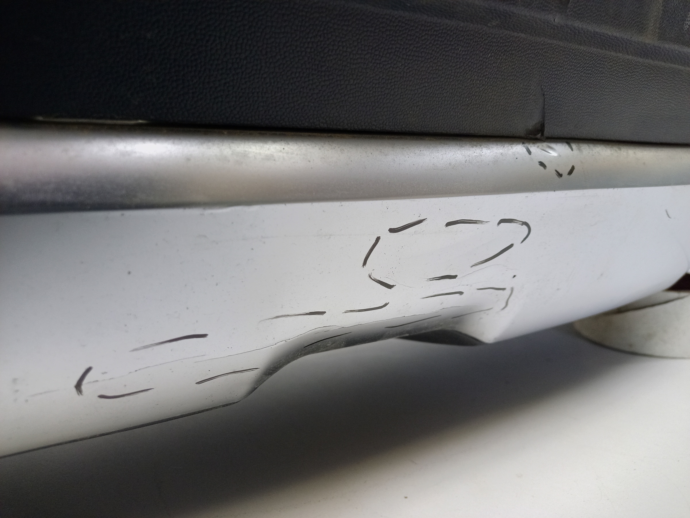 Юбка заднего бампера Mercedes Benz GLA-klasse X156 Restail