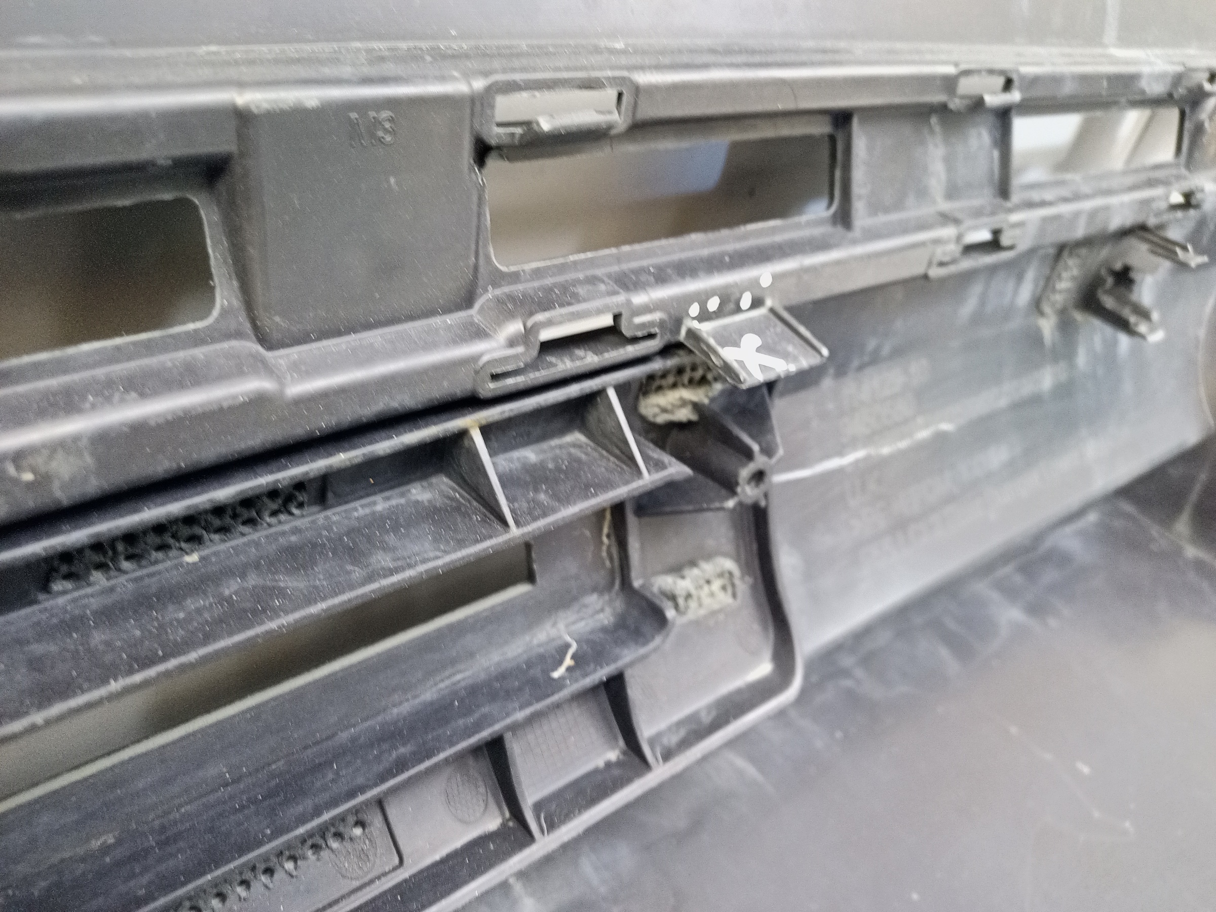 Юбка заднего бампера Mini Cooper F55 Restail 2