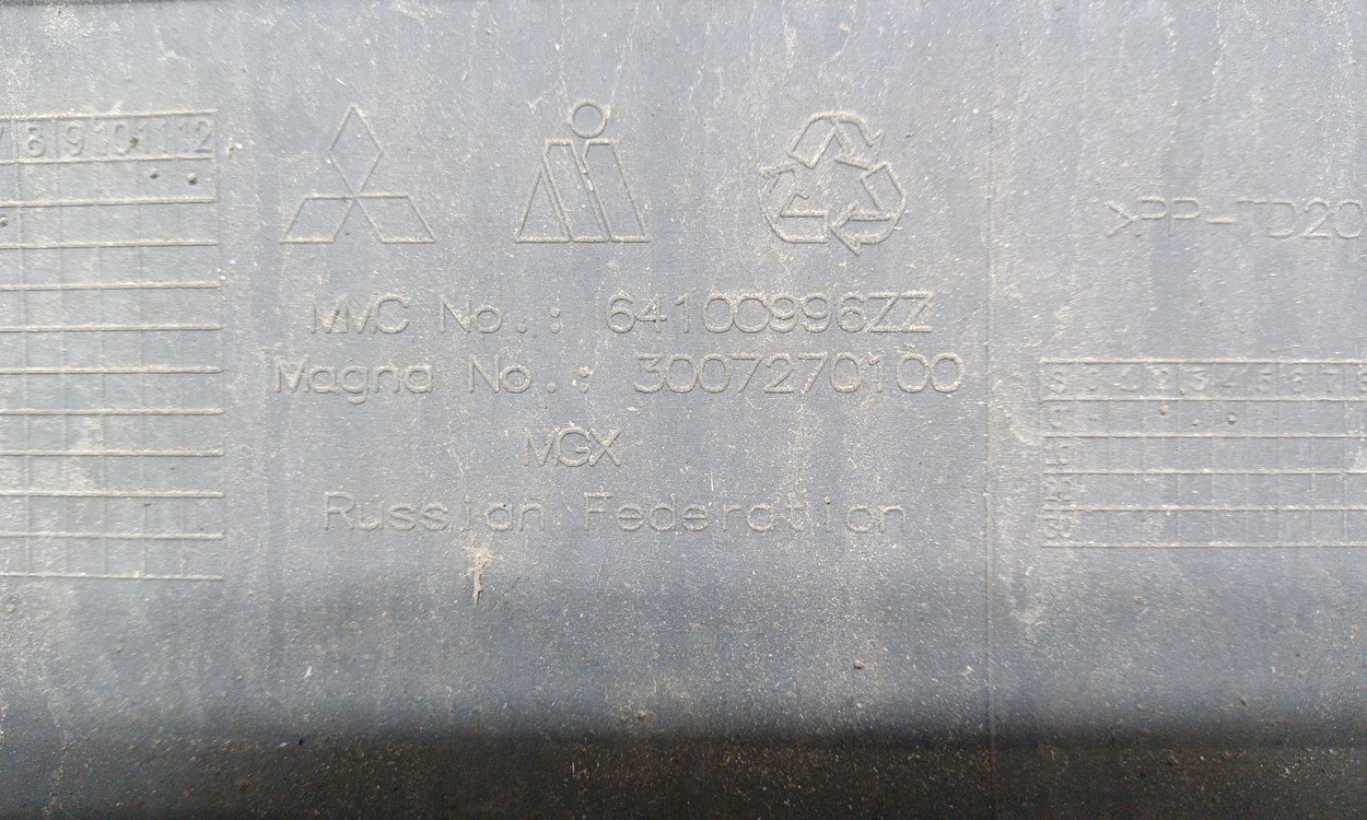 Бампер задний Mitsubishi Outlander 3 Restail 2