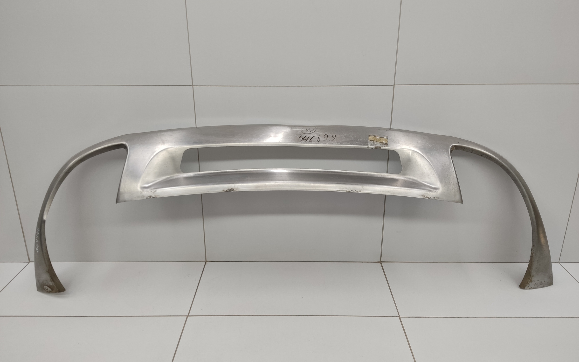 Юбка заднего бампера металл Volkswagen Touareg 2