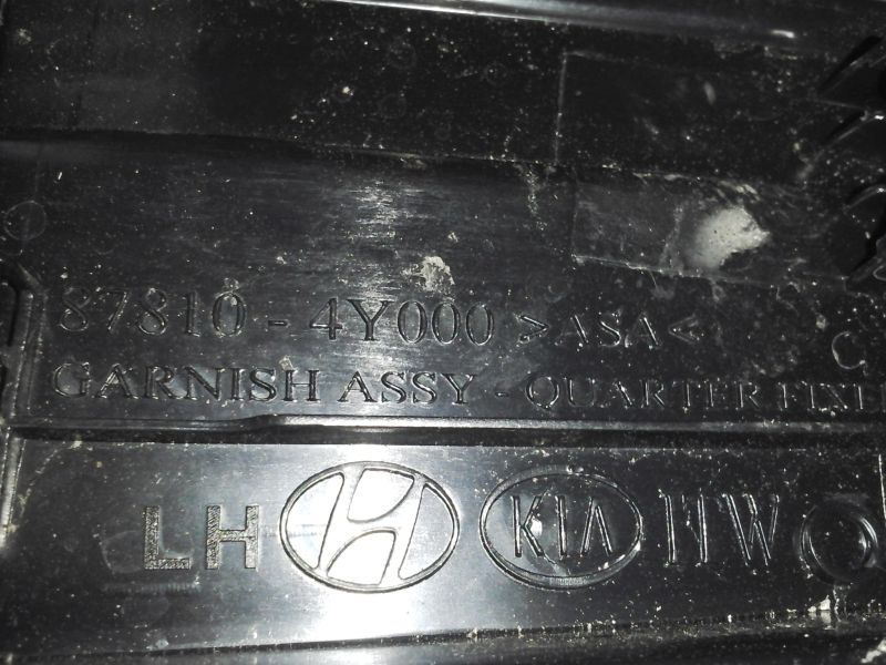 Накладка крыла задняя правая Kia Rio 3 sedan