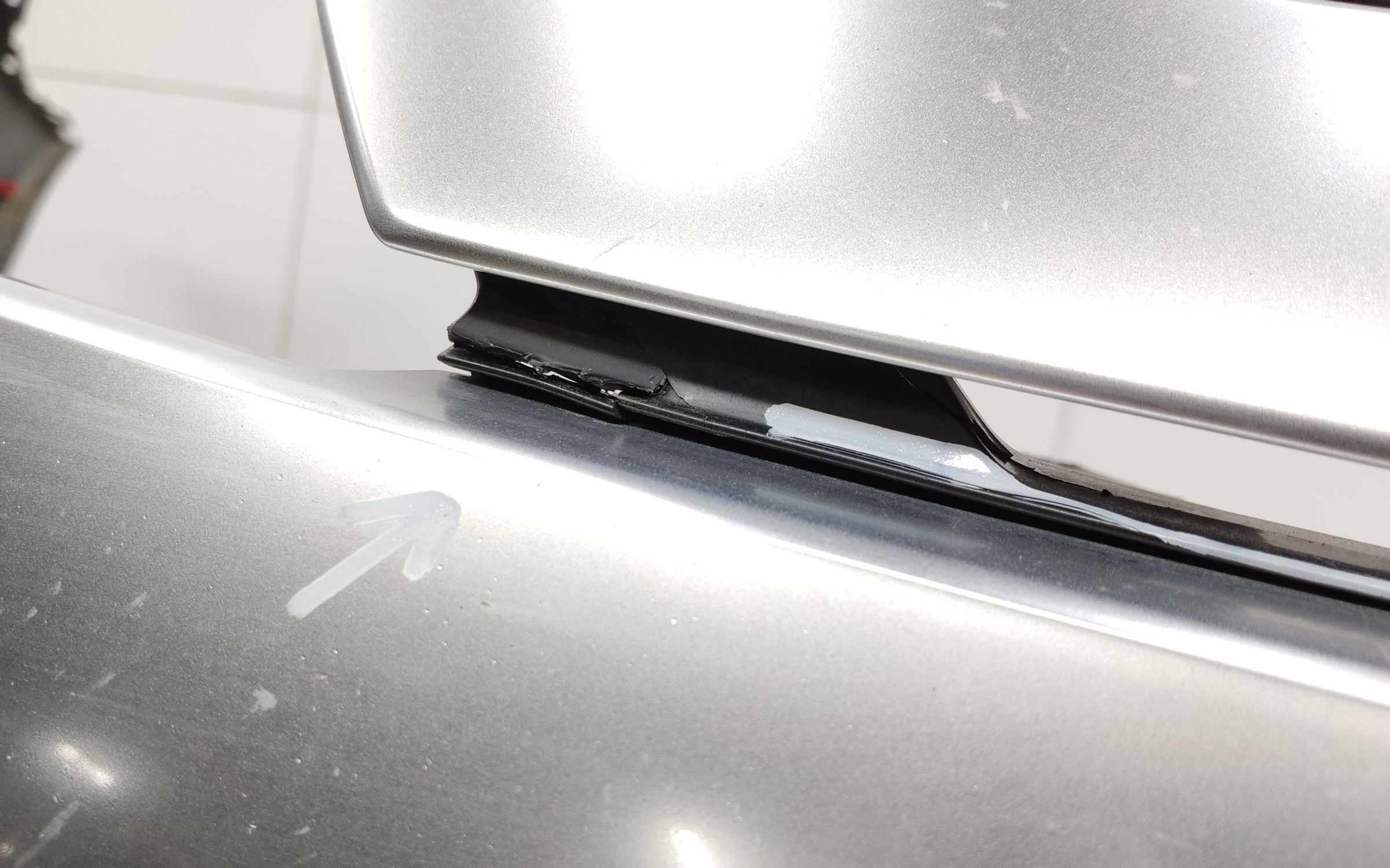 Бампер передний Mitsubishi Outlander 3 Restail 3