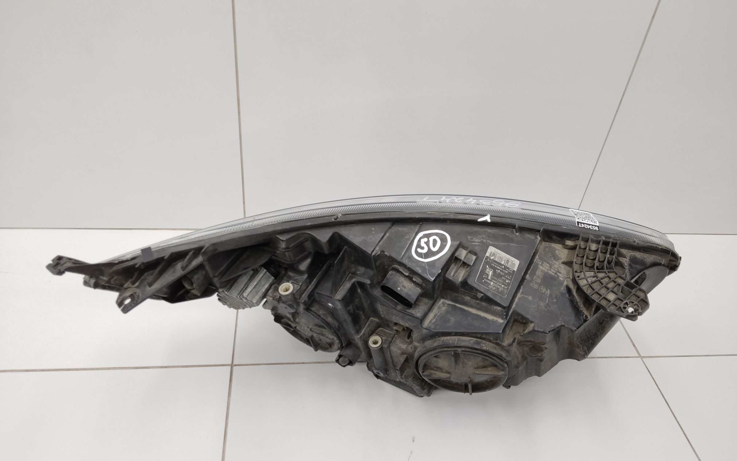 Фара передняя левая Ford Transit Custom Restail LED линза черная