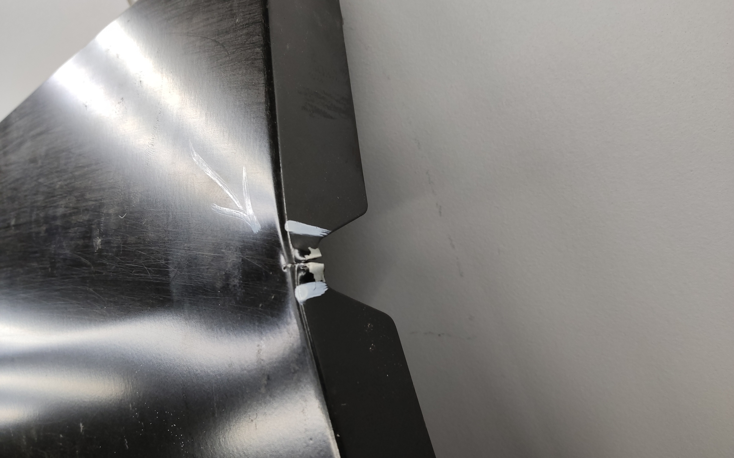 Панель кузова боковая левая глухая задняя часть Ford Transit 7