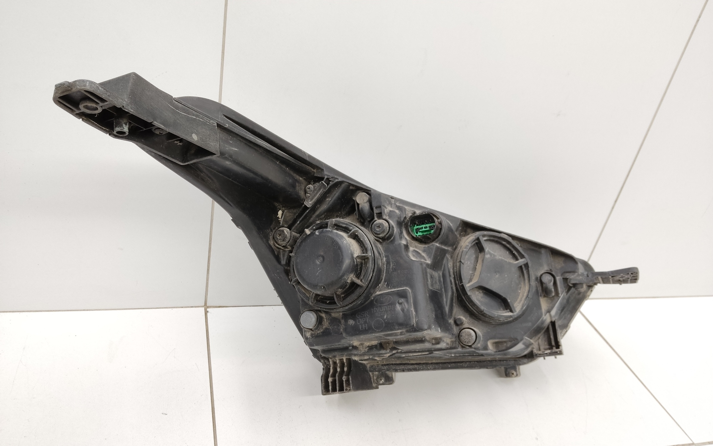 Фара передняя левая линза Hyundai Creta 1 галоген ДХО белая