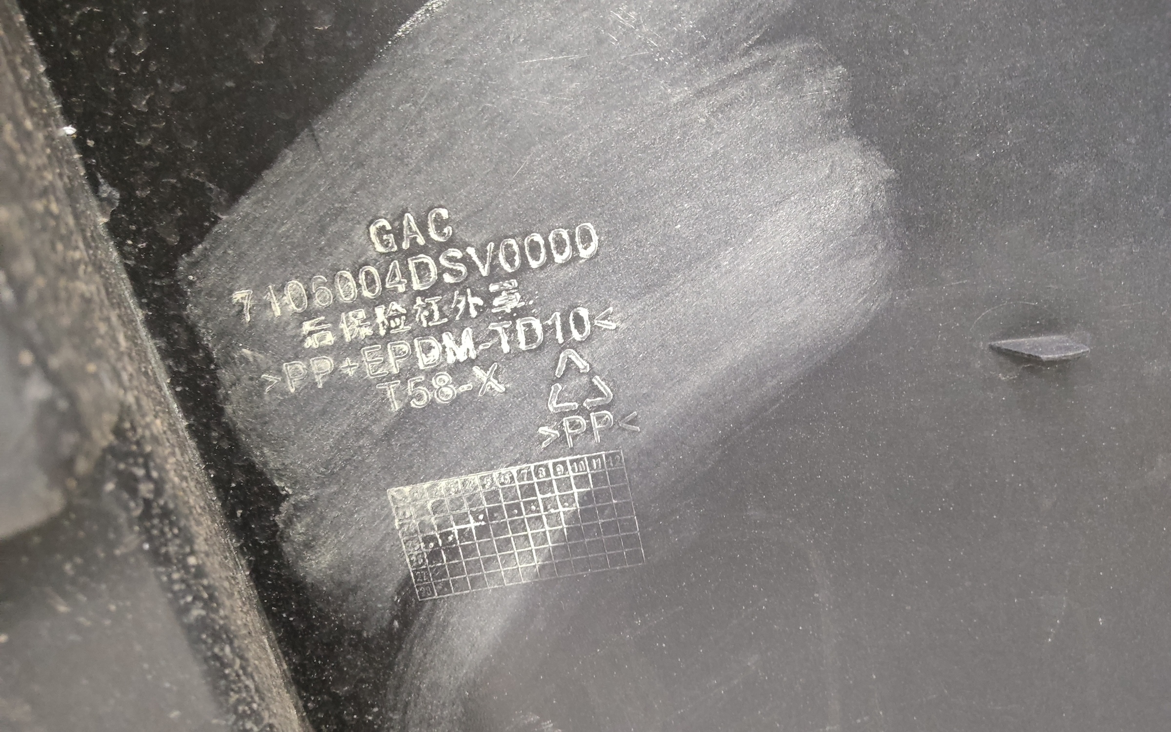 Бампер задний Gac GS4