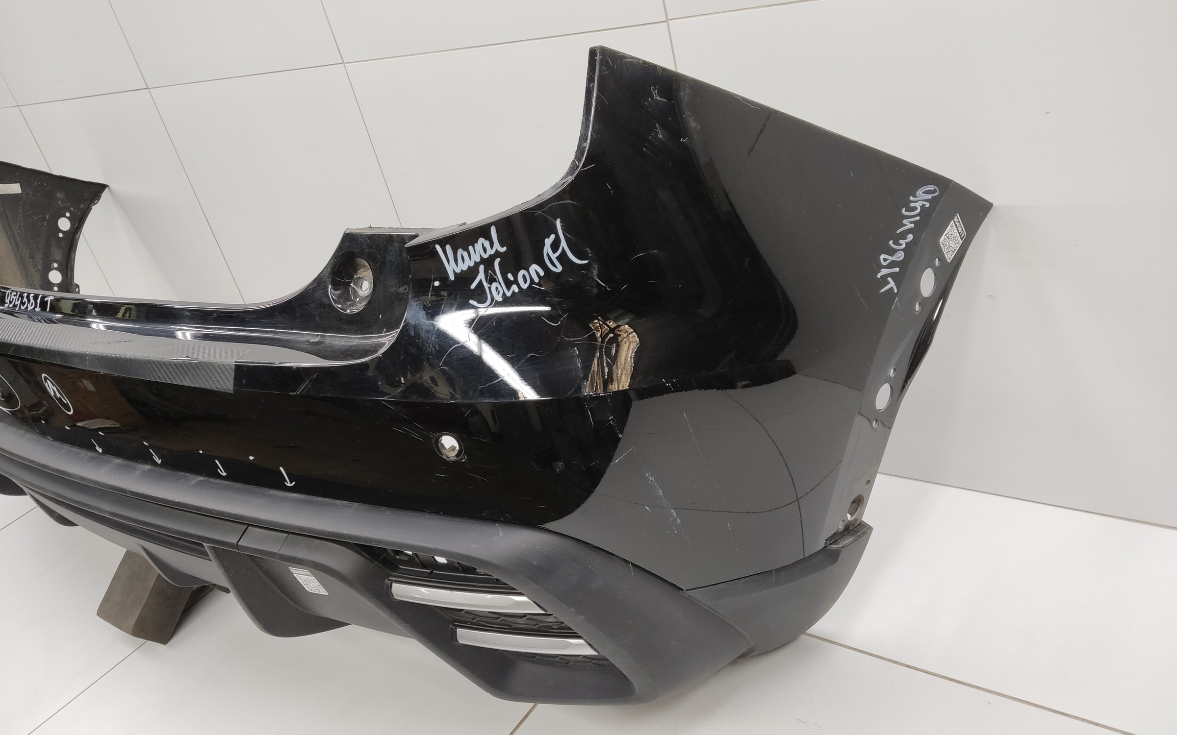 Бампер задний верхняя часть Haval Jolion Restail с отверстиями под накладки