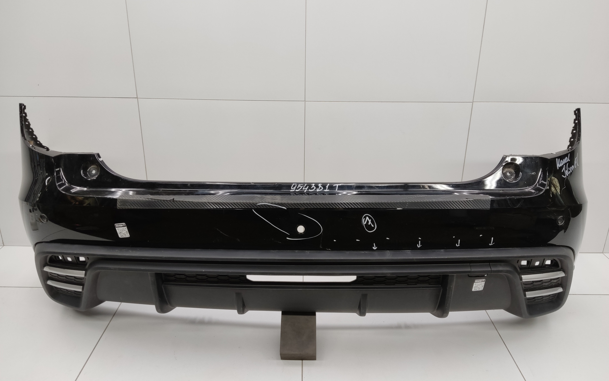 Бампер задний верхняя часть Haval Jolion Restail с отверстиями под накладки