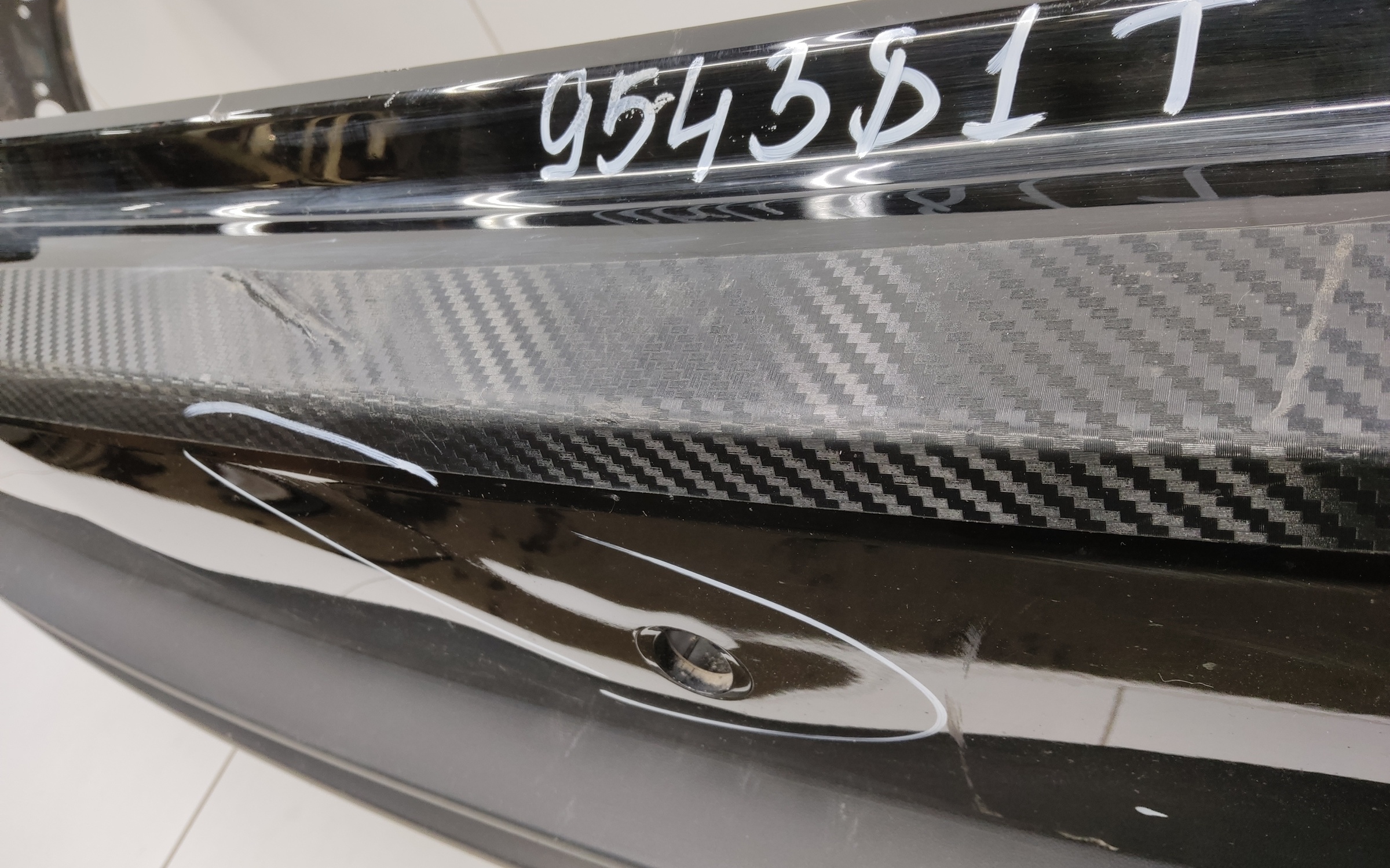 Бампер задний верхняя часть Haval Jolion Restail с отверстиями под накладки