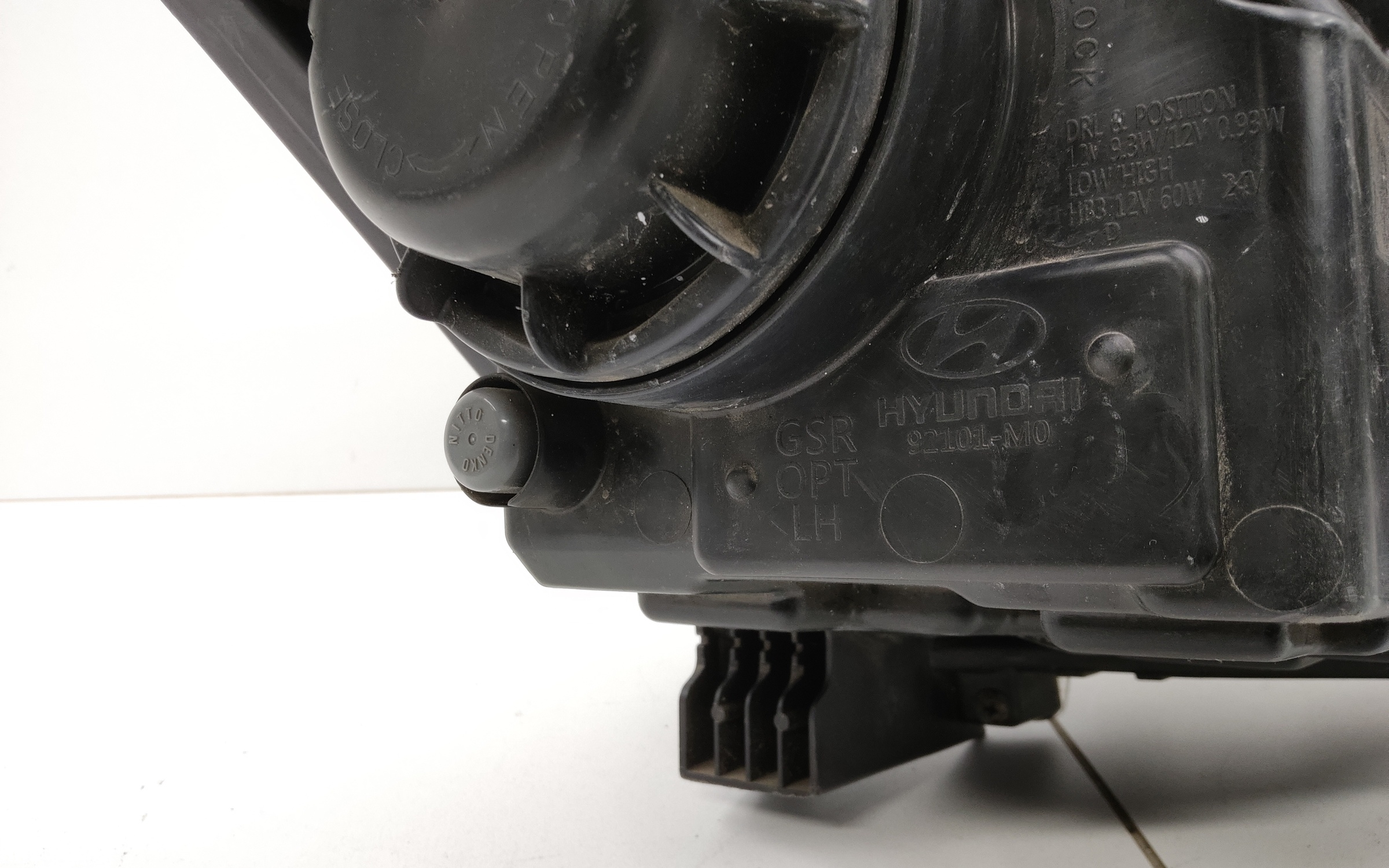 Фара передняя левая линза Hyundai Creta 1 галоген ДХО белая