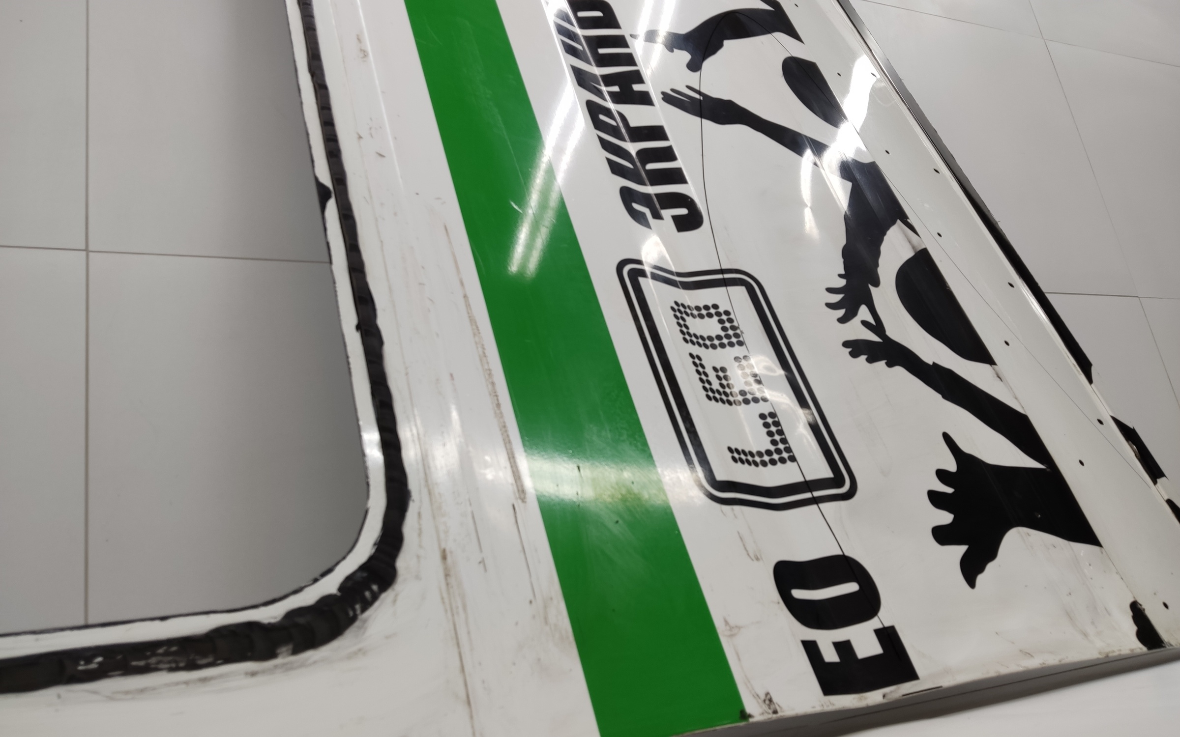 Дверь правая сдвижная под стекло Peugeot Boxer 3 Restail 196 см