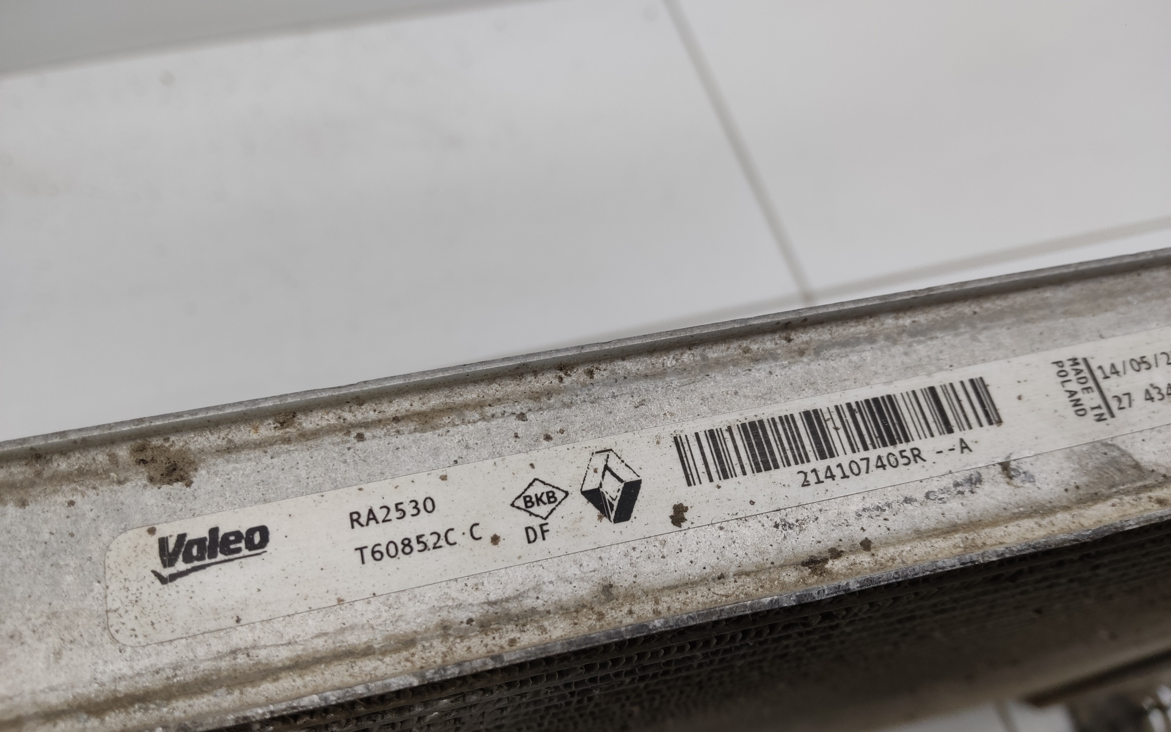 Радиатор охлаждения двигателя Renault Arkana