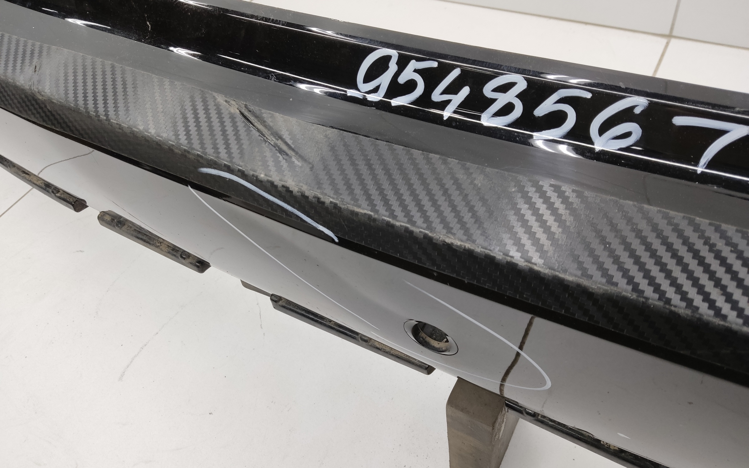 Бампер задний верхняя часть Haval Jolion Restail с отверстиями под накладки