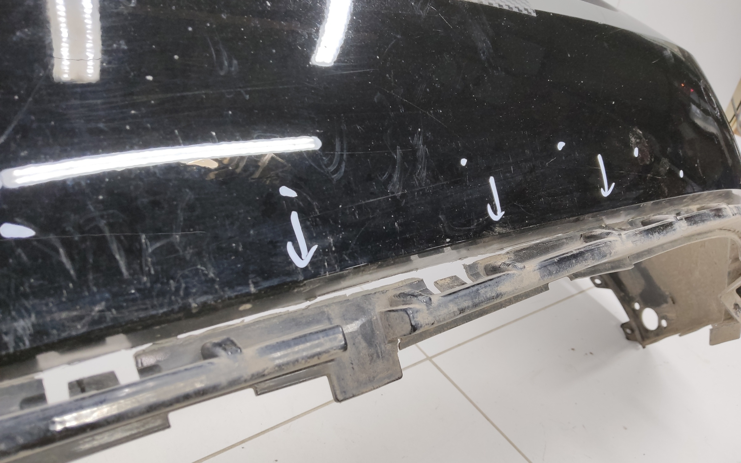 Бампер задний верхняя часть Haval Jolion Restail с отверстиями под накладки