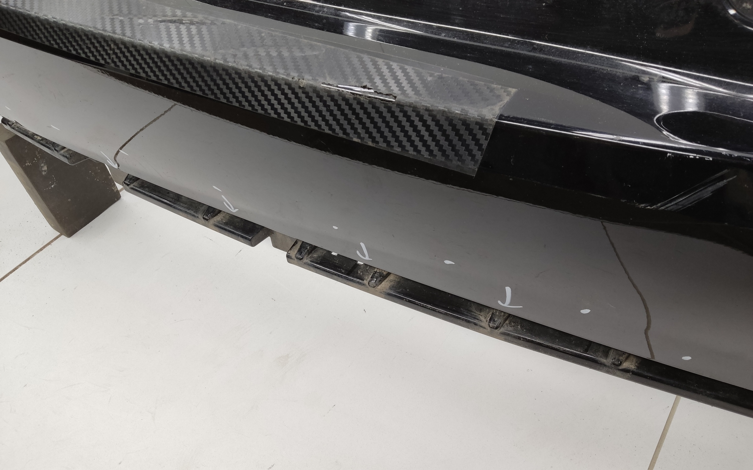 Бампер задний верхняя часть Haval Jolion Restail с отверстиями под накладки