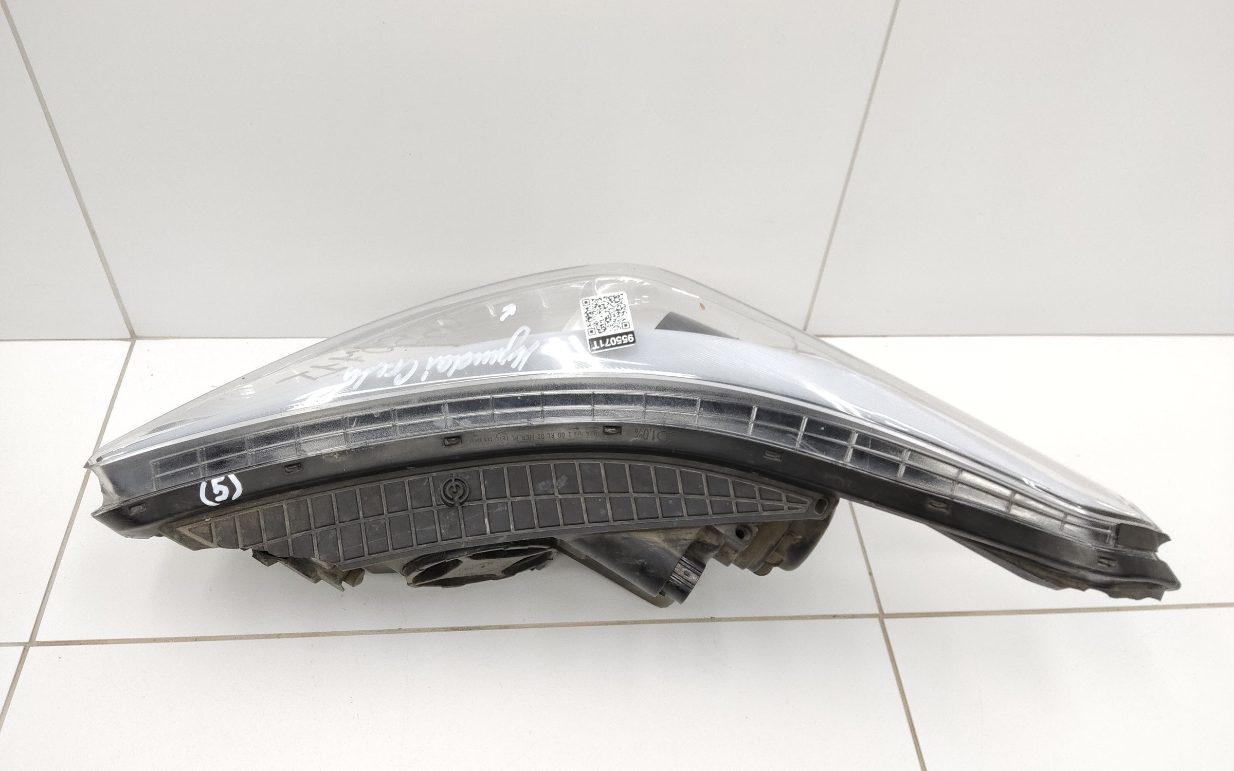 Фара передняя правая Hyundai Creta 1 линза с ДХО белая