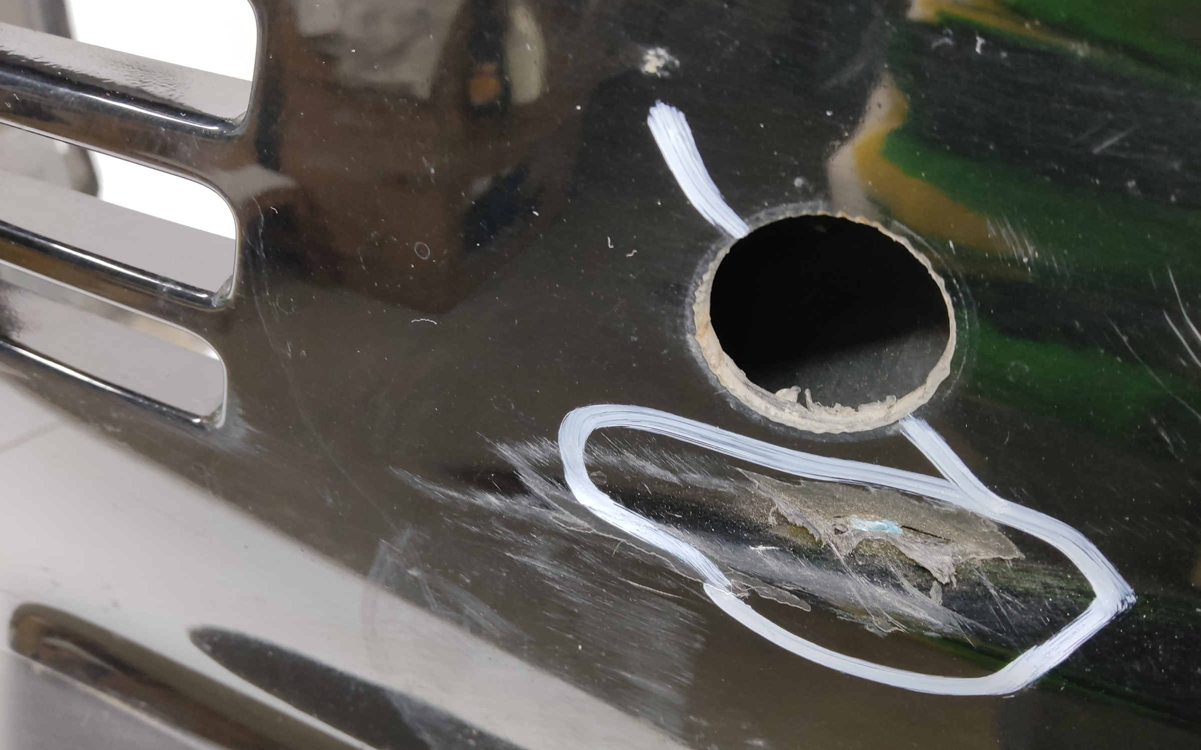 Бампер передний Mitsubishi Outlander 3 Restail 3