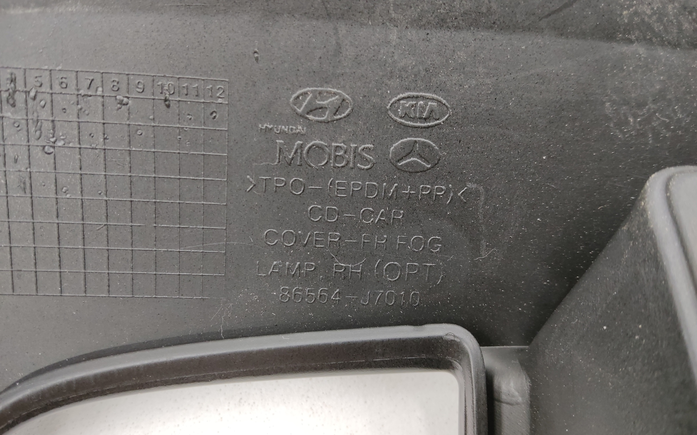 Рамка ПТФ передней правой Kia Ceed 3