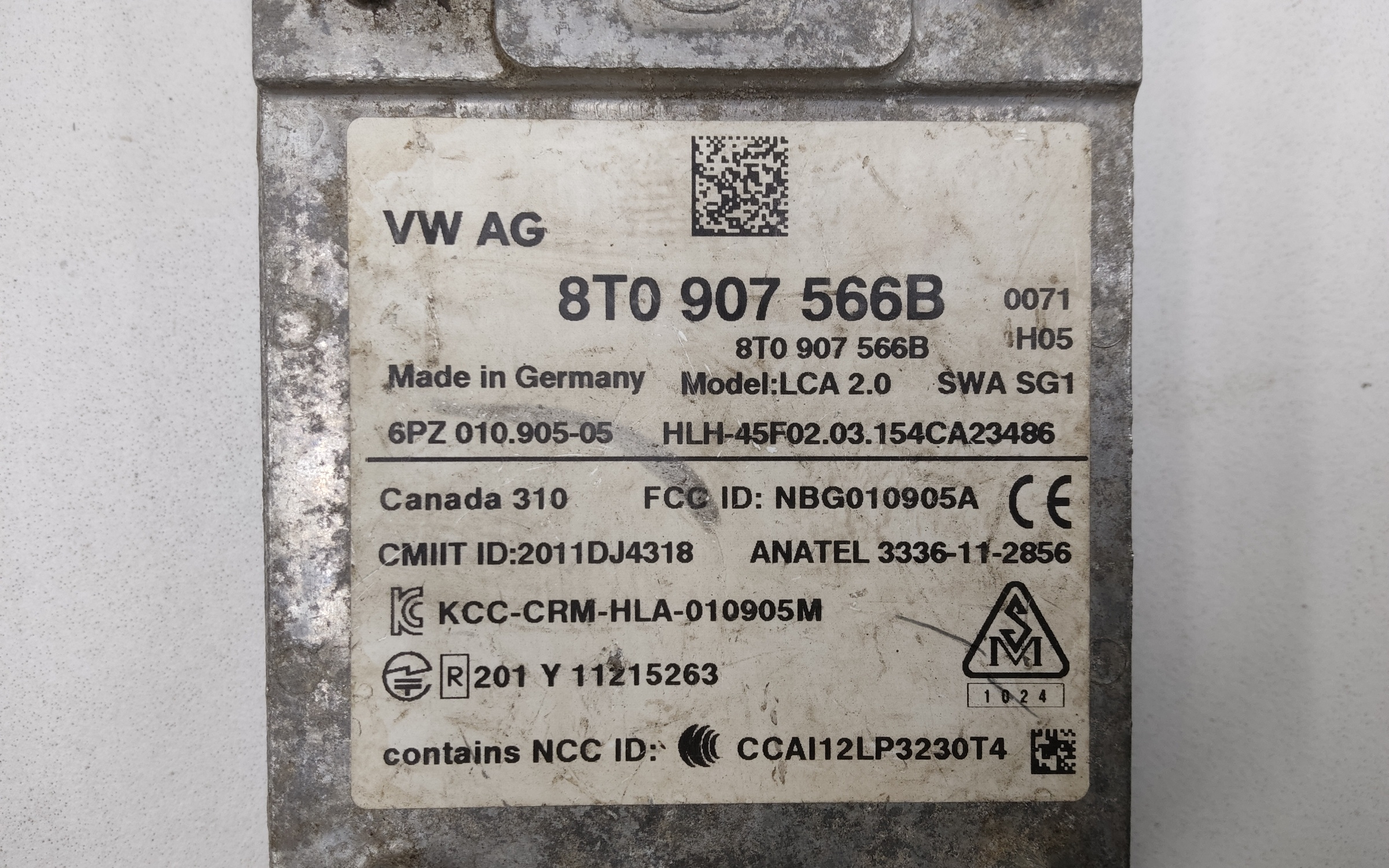 Датчик слепых зон Audi A4 B8 Restail