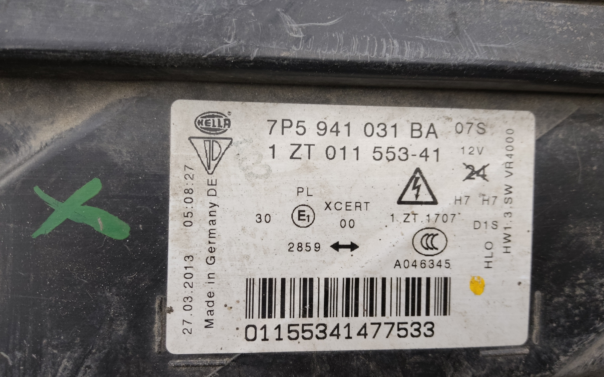 Фара передняя левая Porsche Cayenne 2  958 ксенон