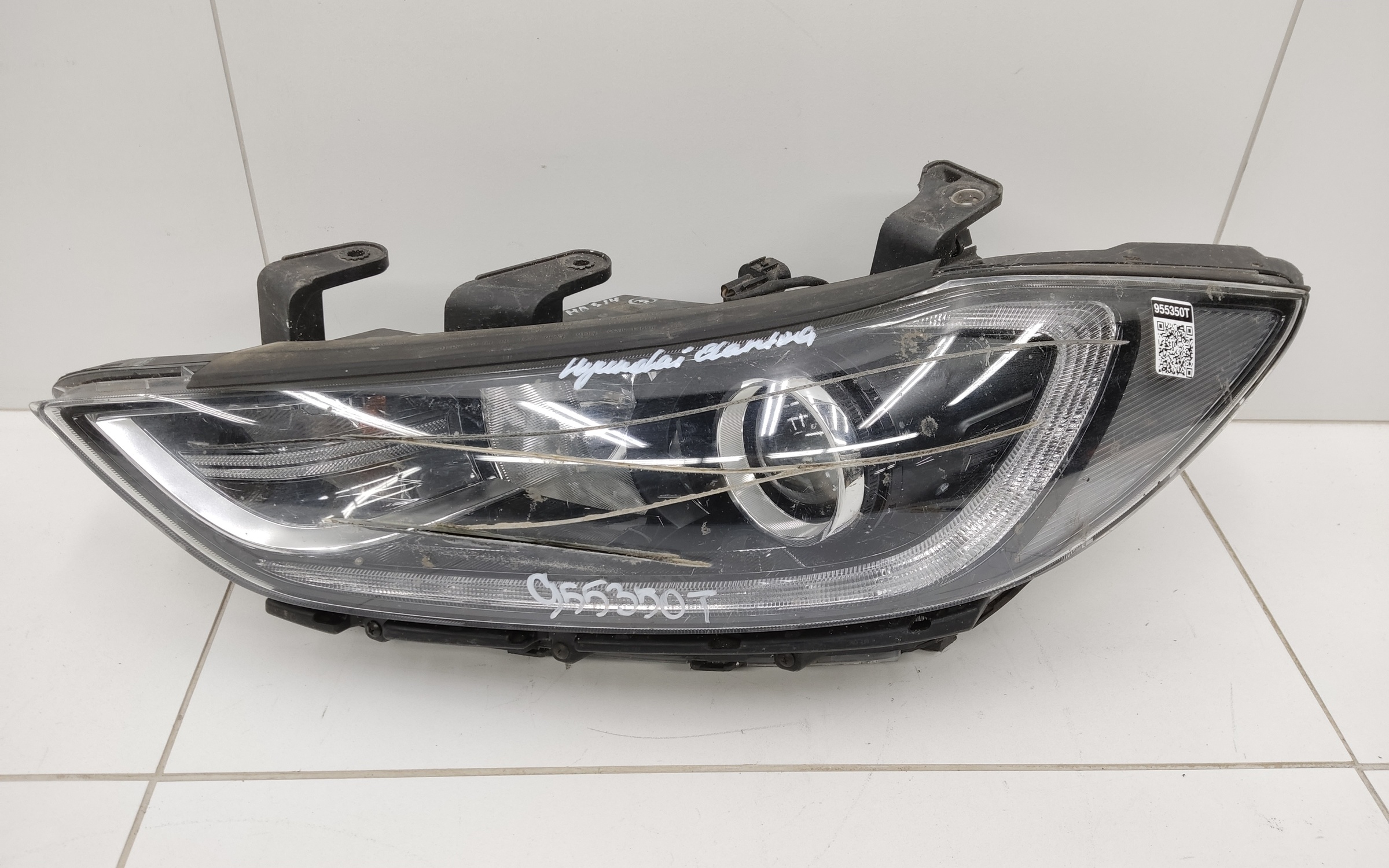 Фара передняя левая Hyundai Elantra 6 галоген линза