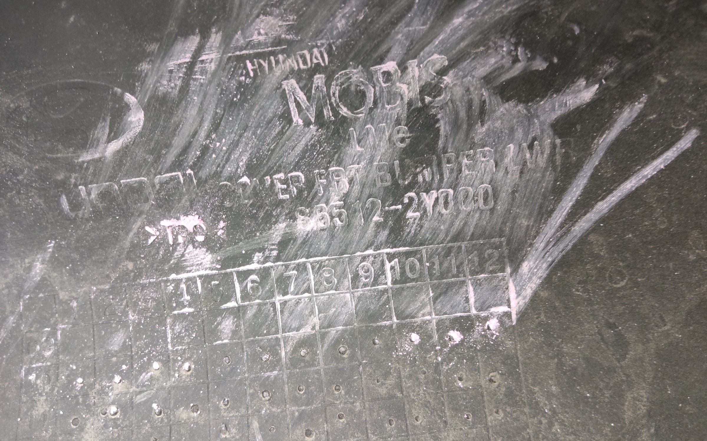 Юбка переднего бампера Hyundai IX35 Restail