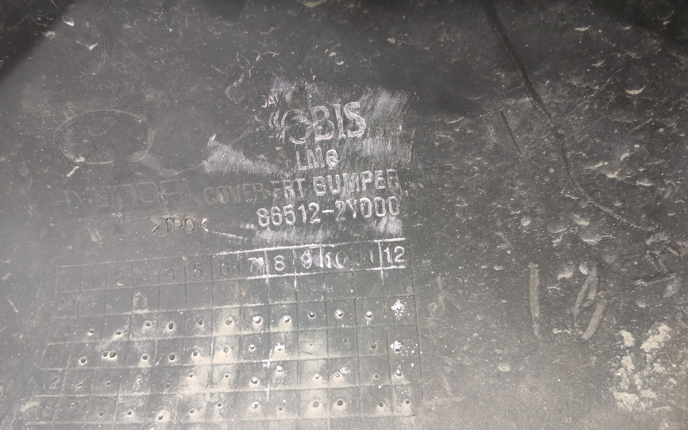 Юбка переднего бампера Hyundai IX35 Restail