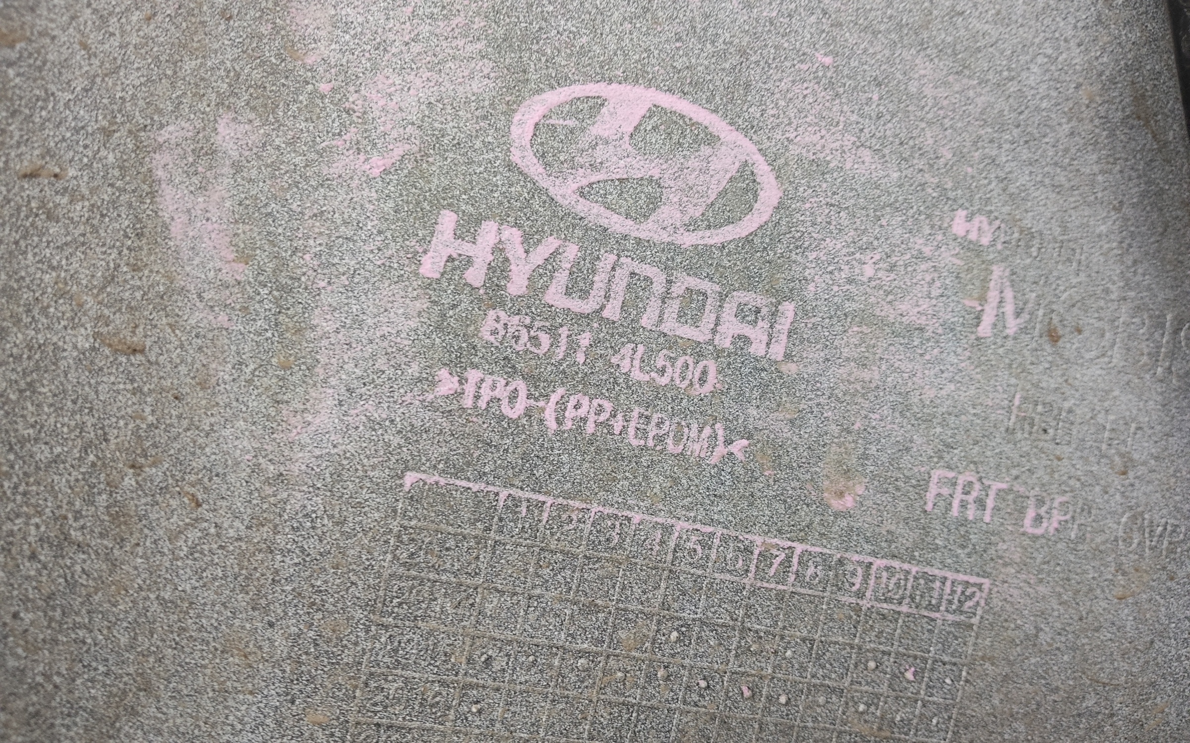 Бампер передний Hyundai Solaris 1 Restail