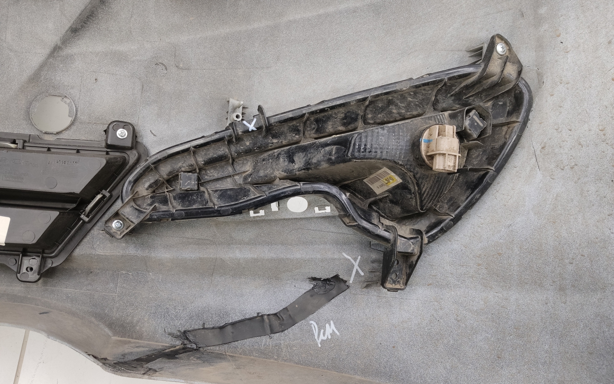 Бампер передний Hyundai Solaris 1 Restail