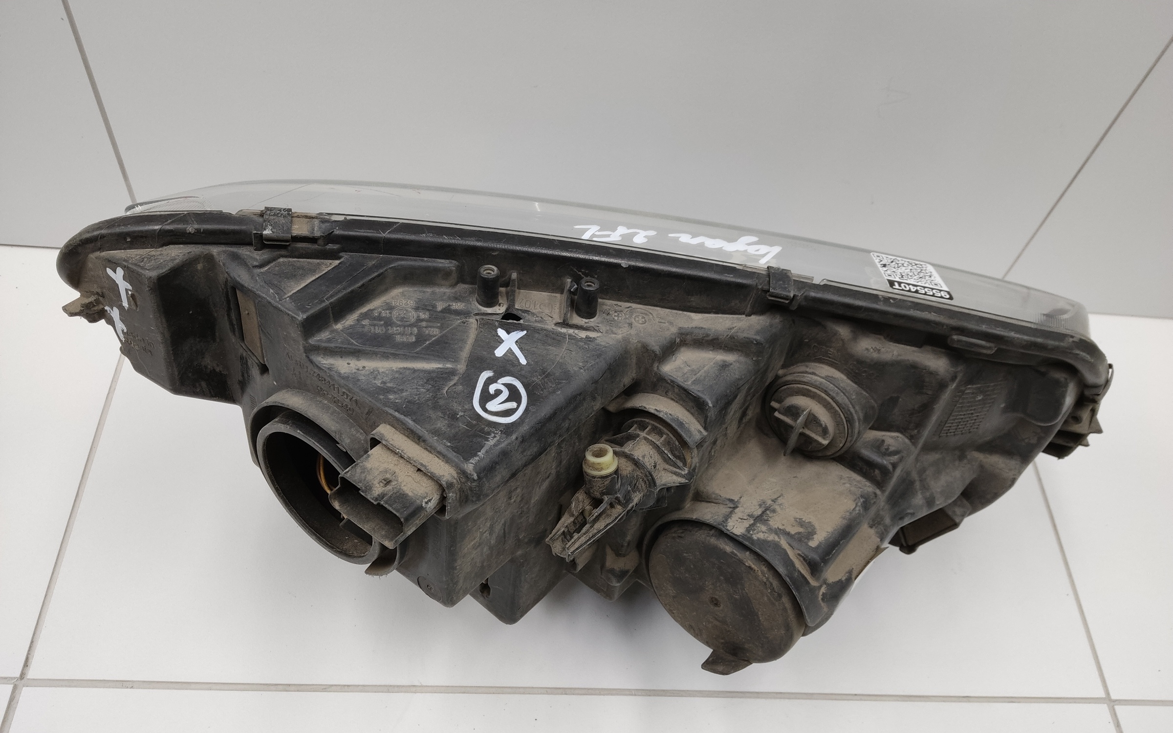 Фара передняя левая Renault Logan 2 Restail галоген с ДХО