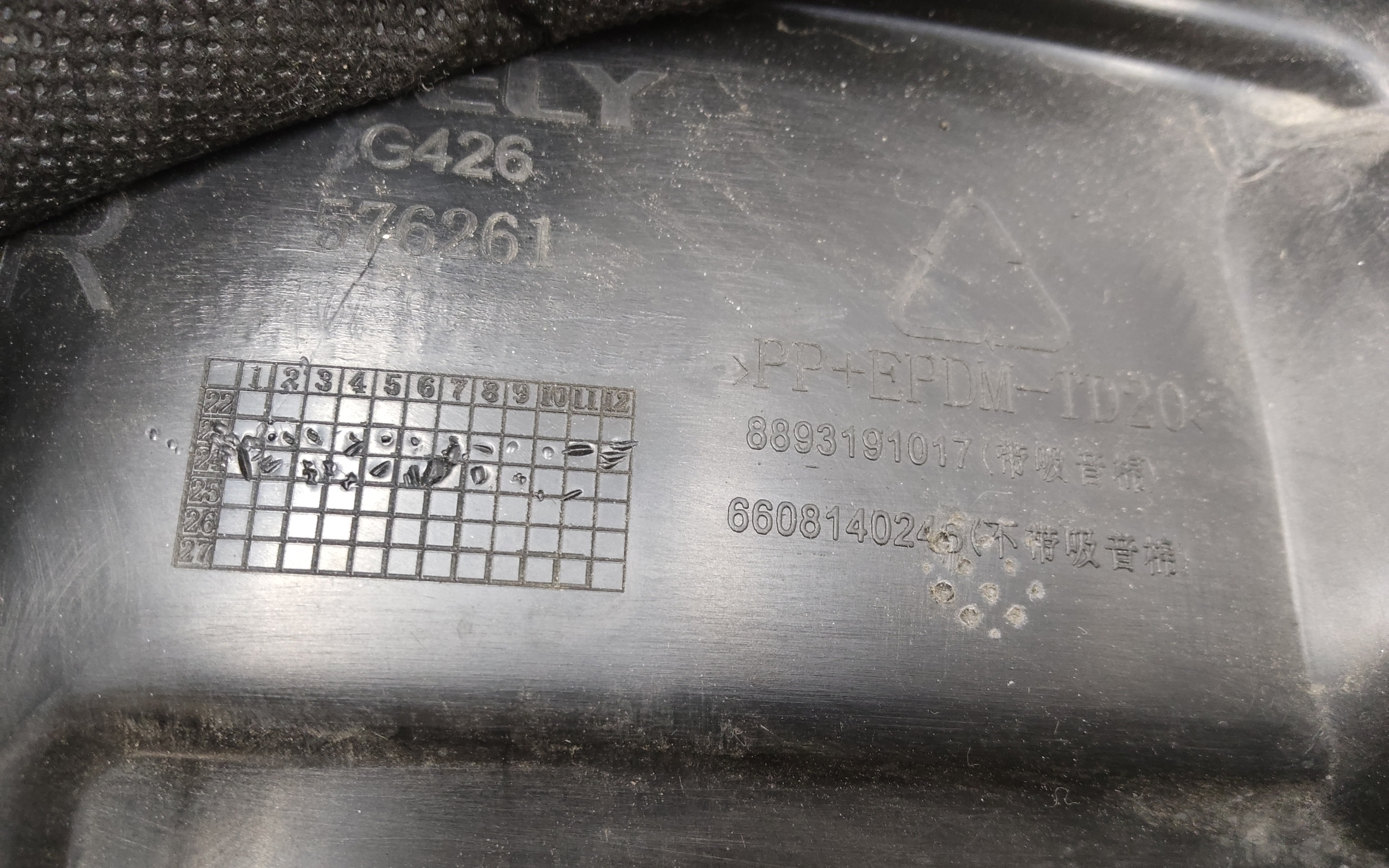 Подкрылок передний правый Geely Cityray