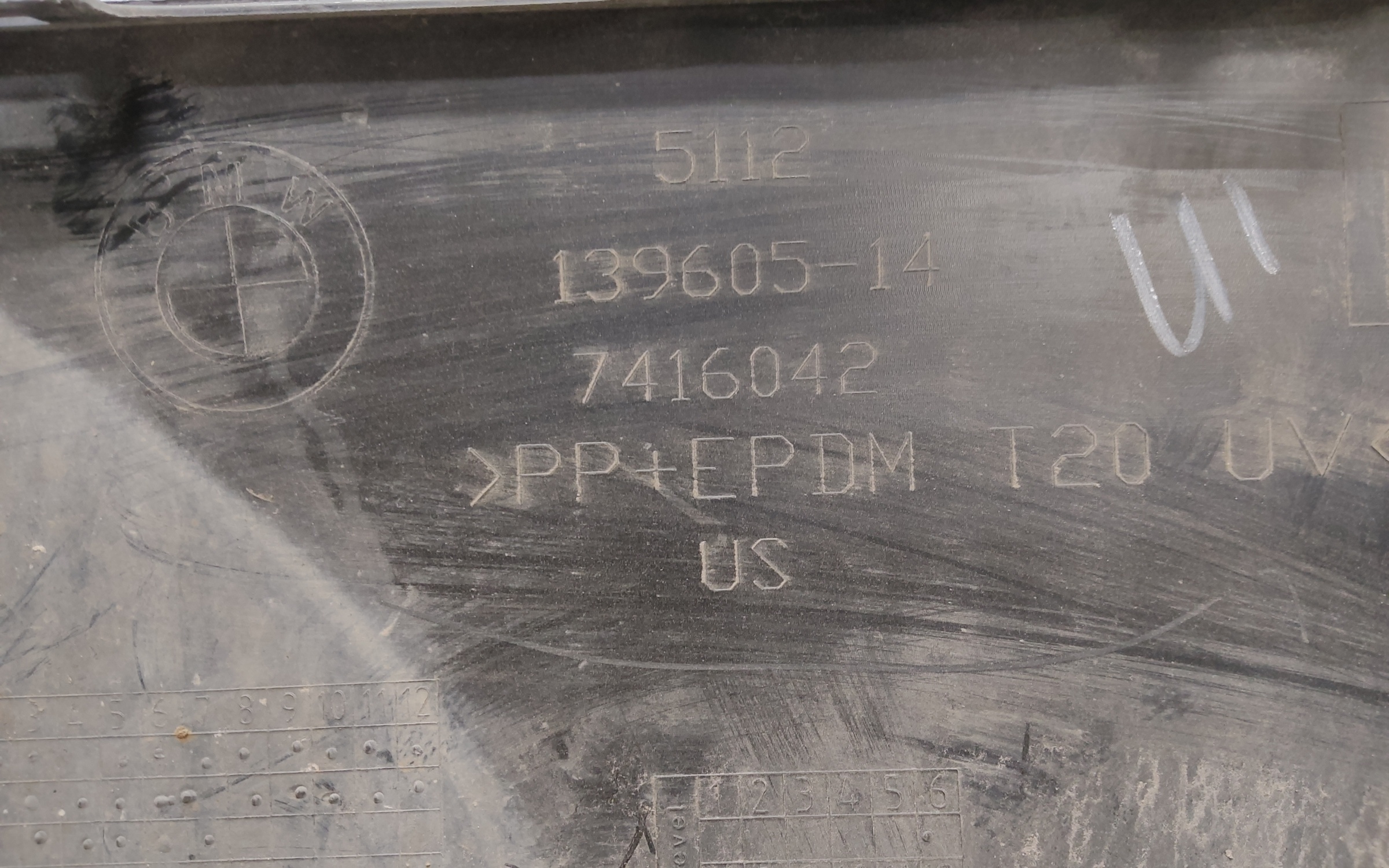 Юбка заднего бампера BMW X3 G01