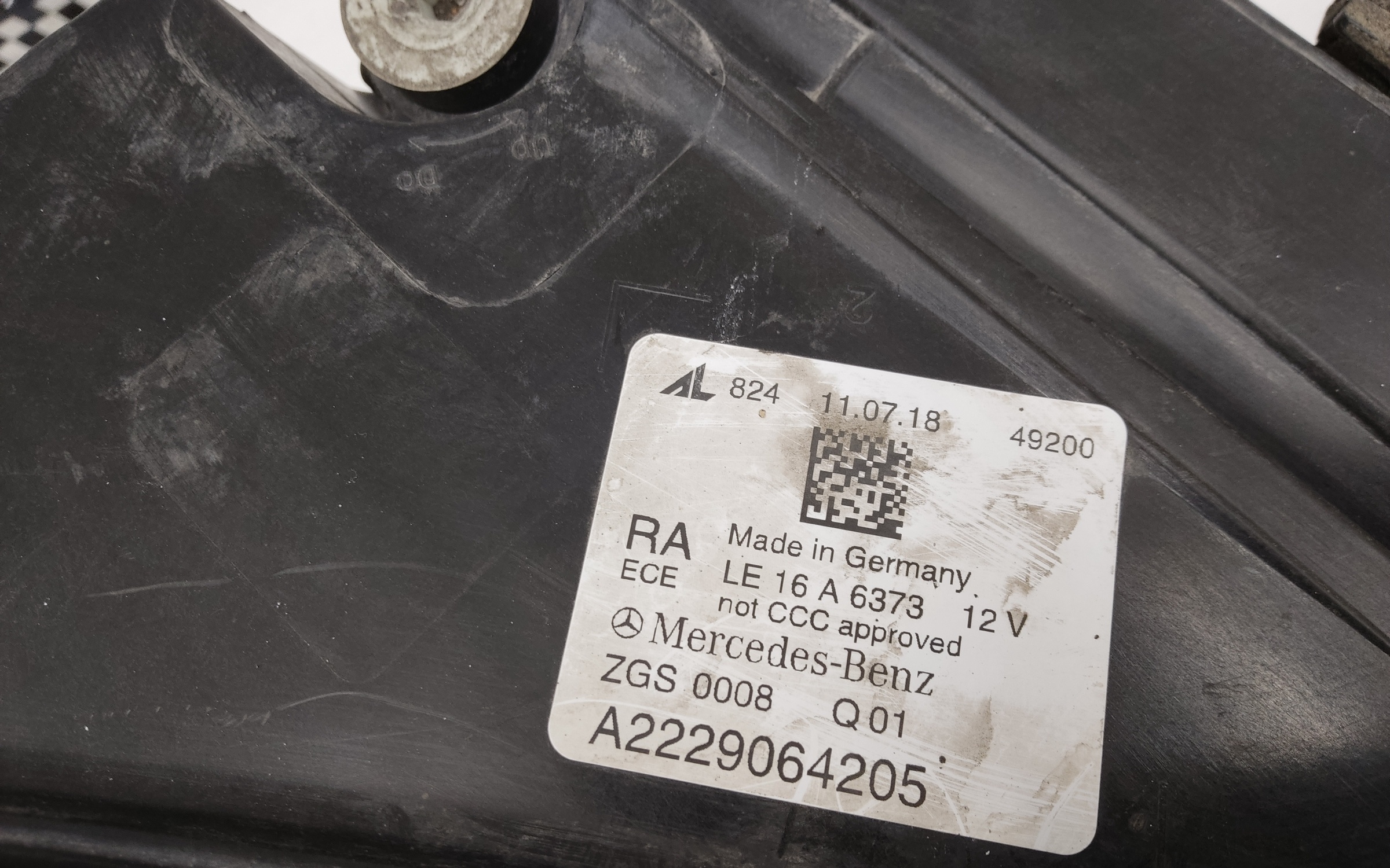 Фара передняя правая Mercedes Benz S-klasse W222 Restail LED