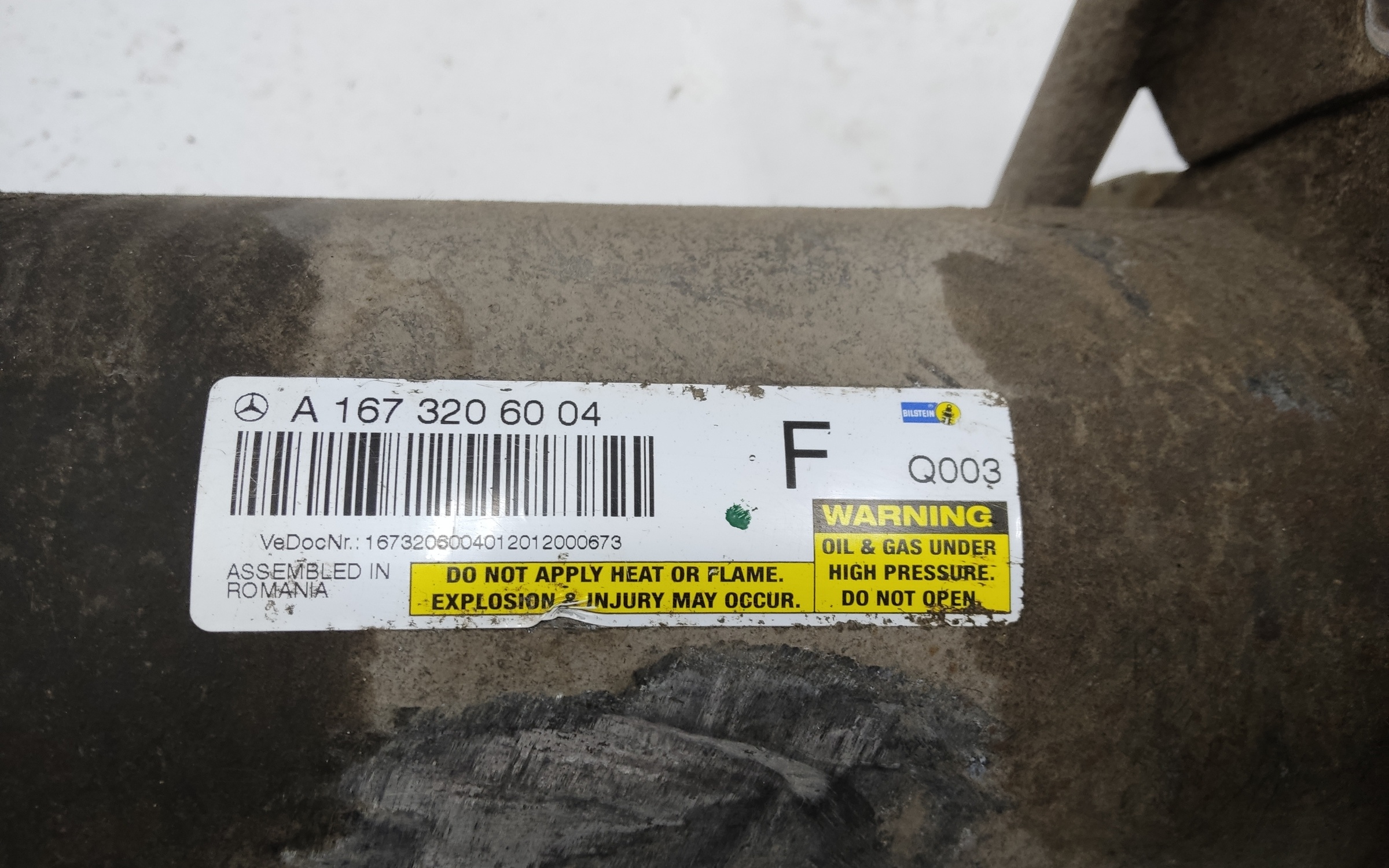 Пневмоамортизатор передней подвески Mercedes-benz GLS-klasse X167