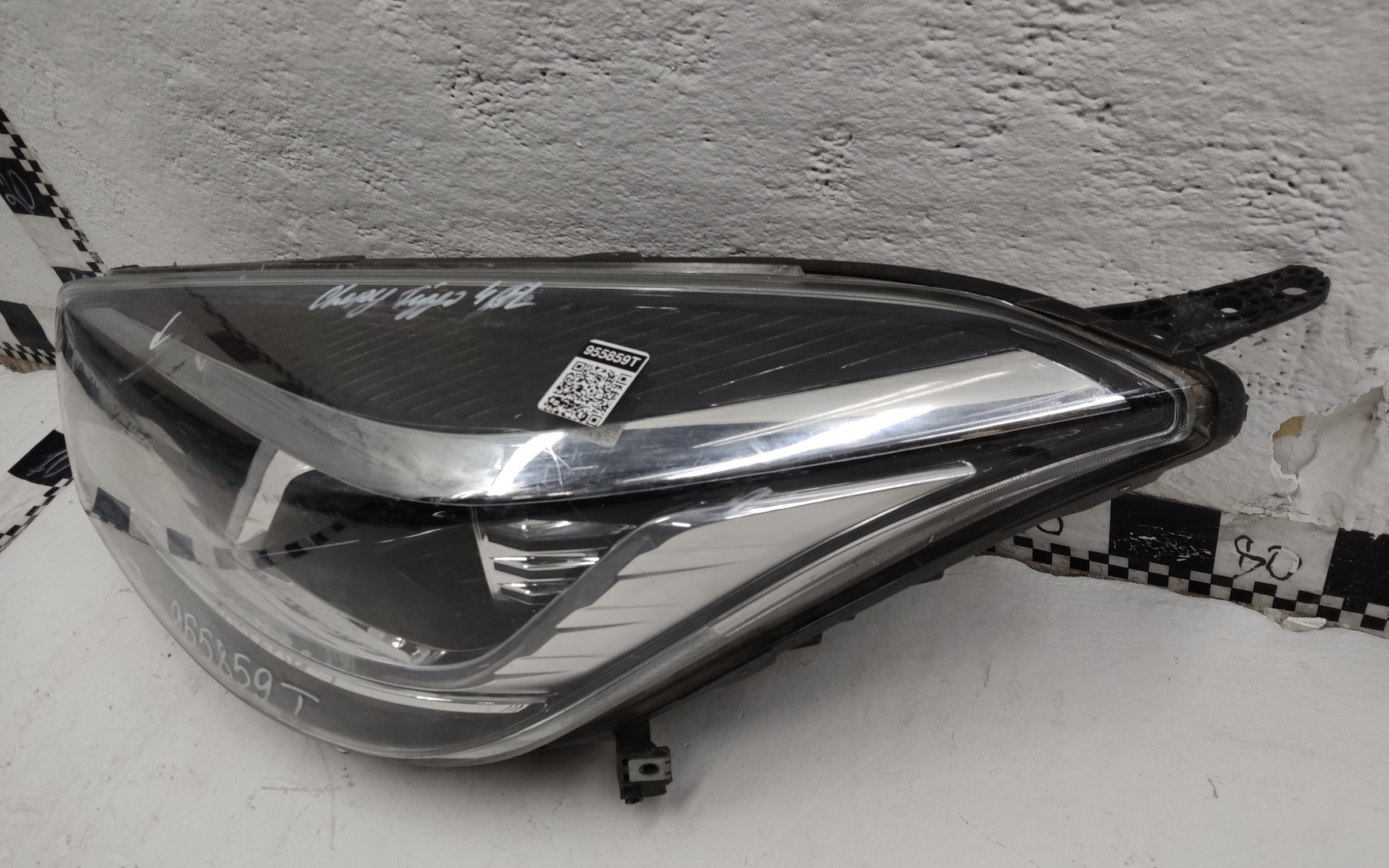 Фара передняя левая Chery Tiggo 4 Restail галоген линза черная