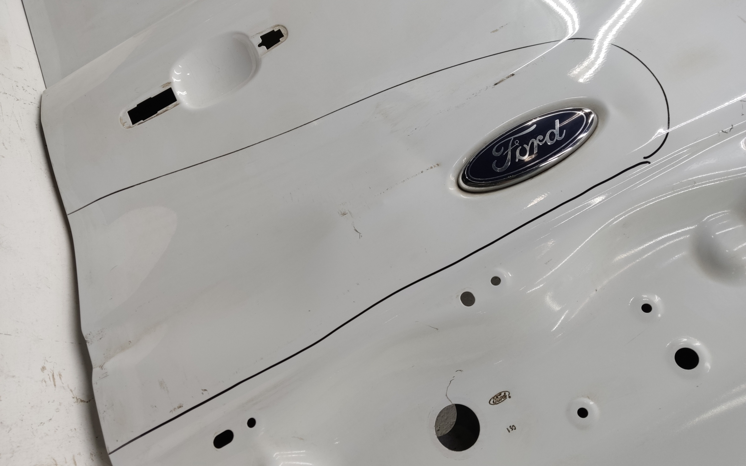 Дверь задняя правая распашная глухая высокая Ford Transit 7 215см