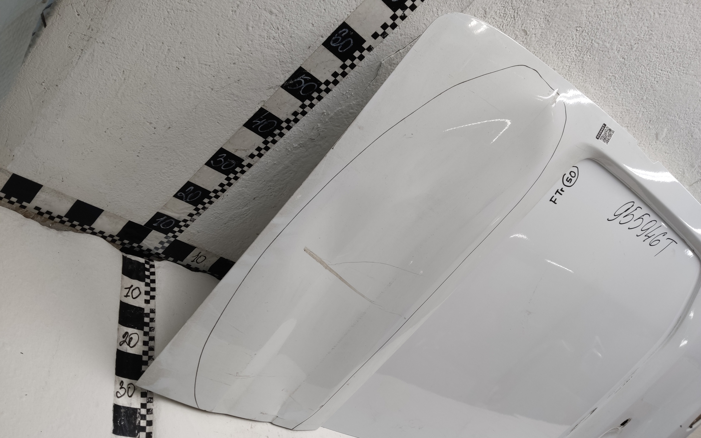 Дверь задняя правая распашная глухая высокая Ford Transit 7 215см