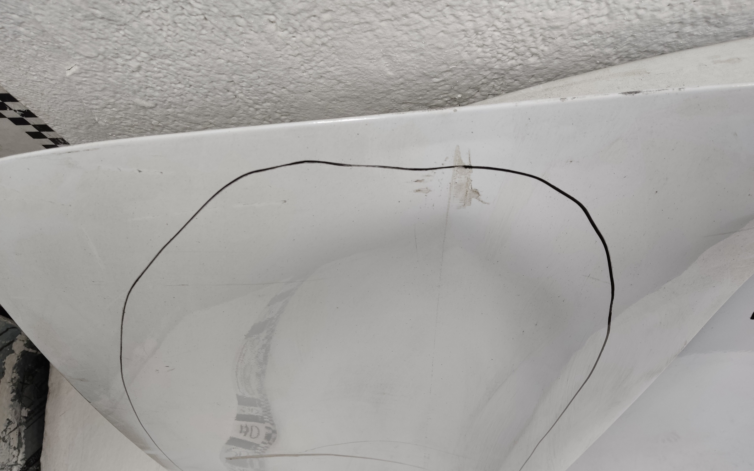 Дверь задняя правая распашная глухая высокая Ford Transit 7 215см