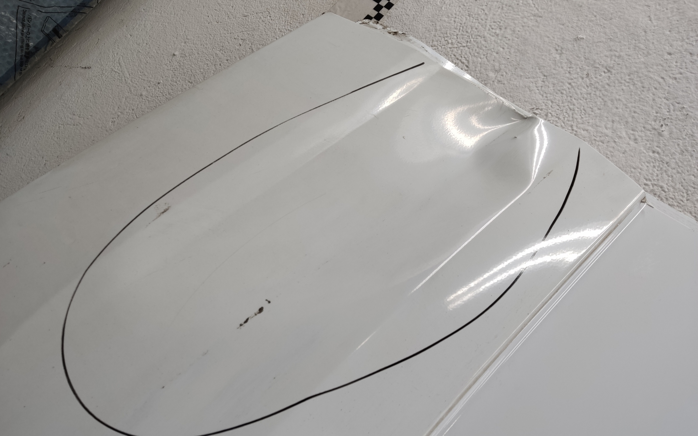 Дверь задняя левая распашная глухая высокая Ford Transit 7 215см