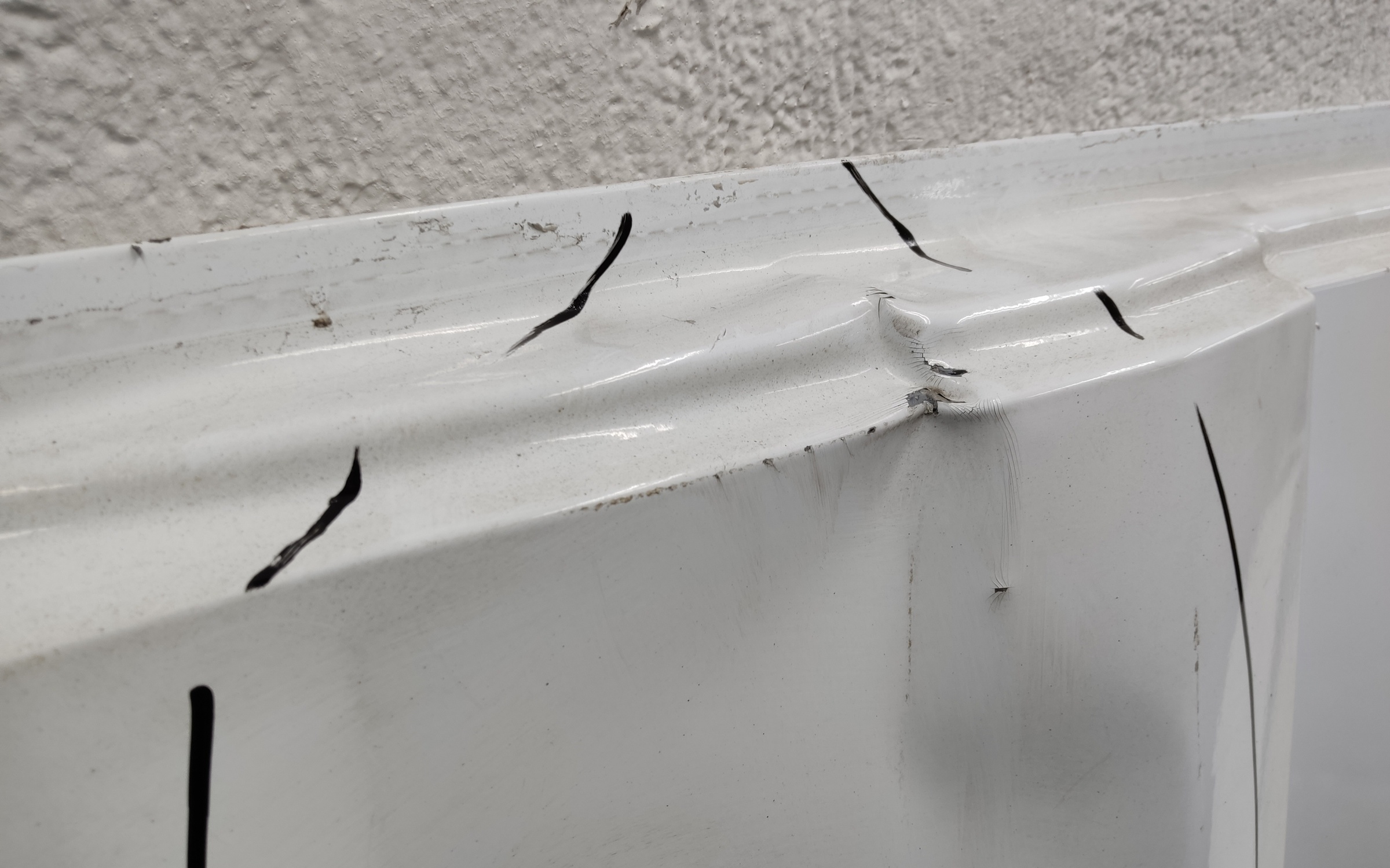 Дверь задняя левая распашная глухая высокая Ford Transit 7 215см