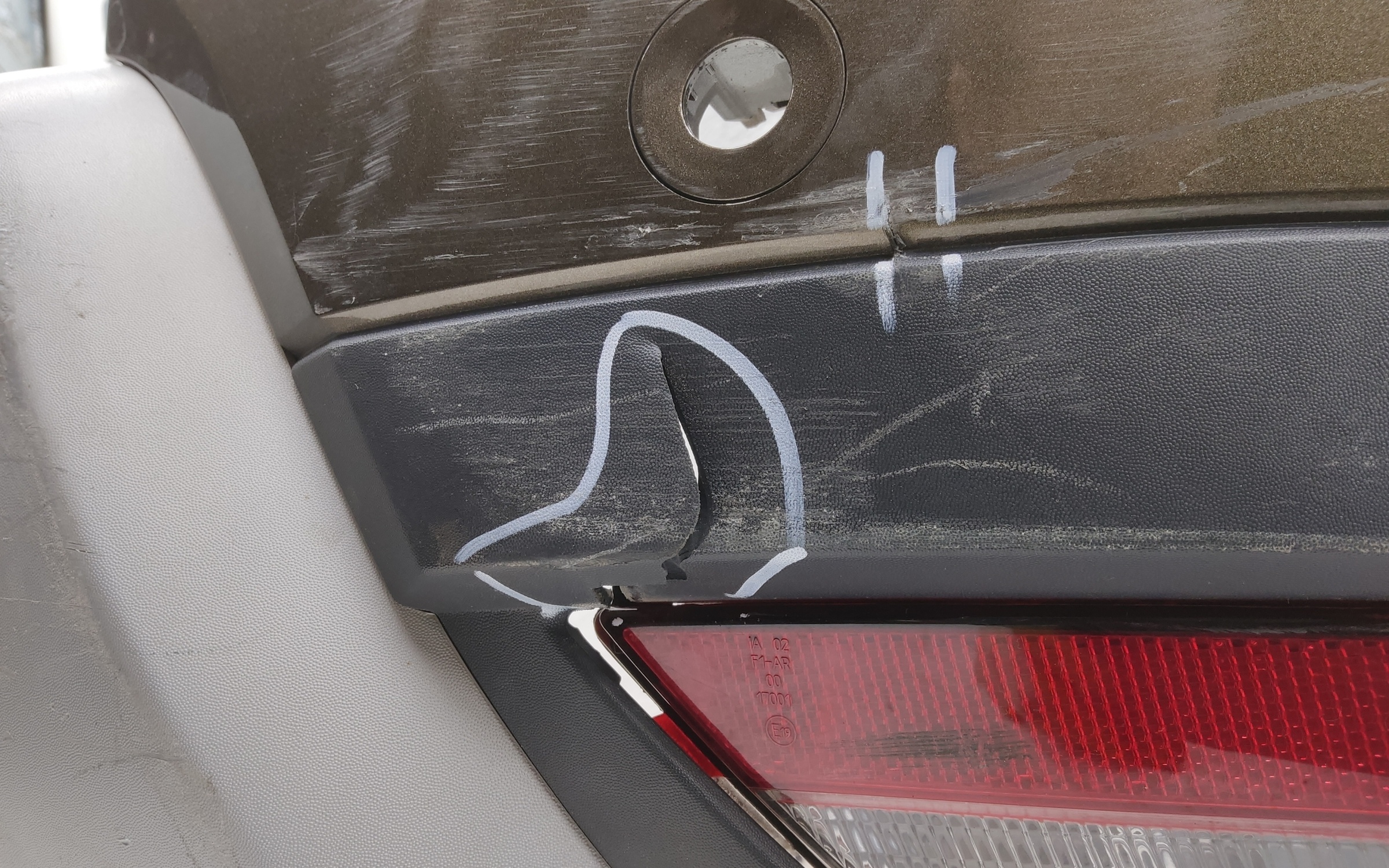 Бампер задний Renault Duster 2