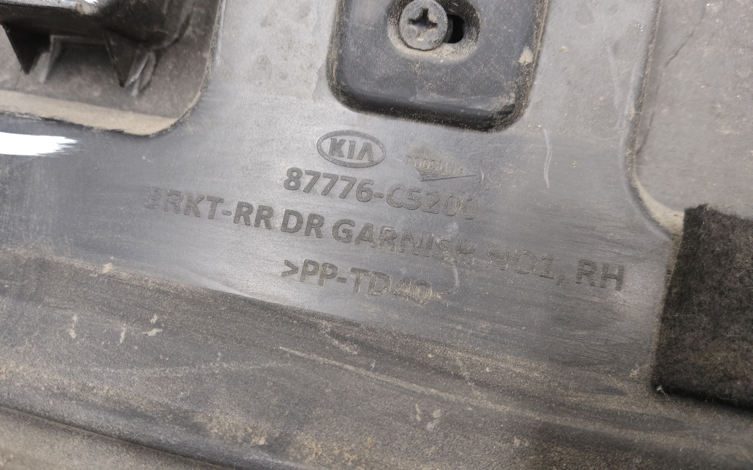 Накладка двери задней правой Kia Sorento 3