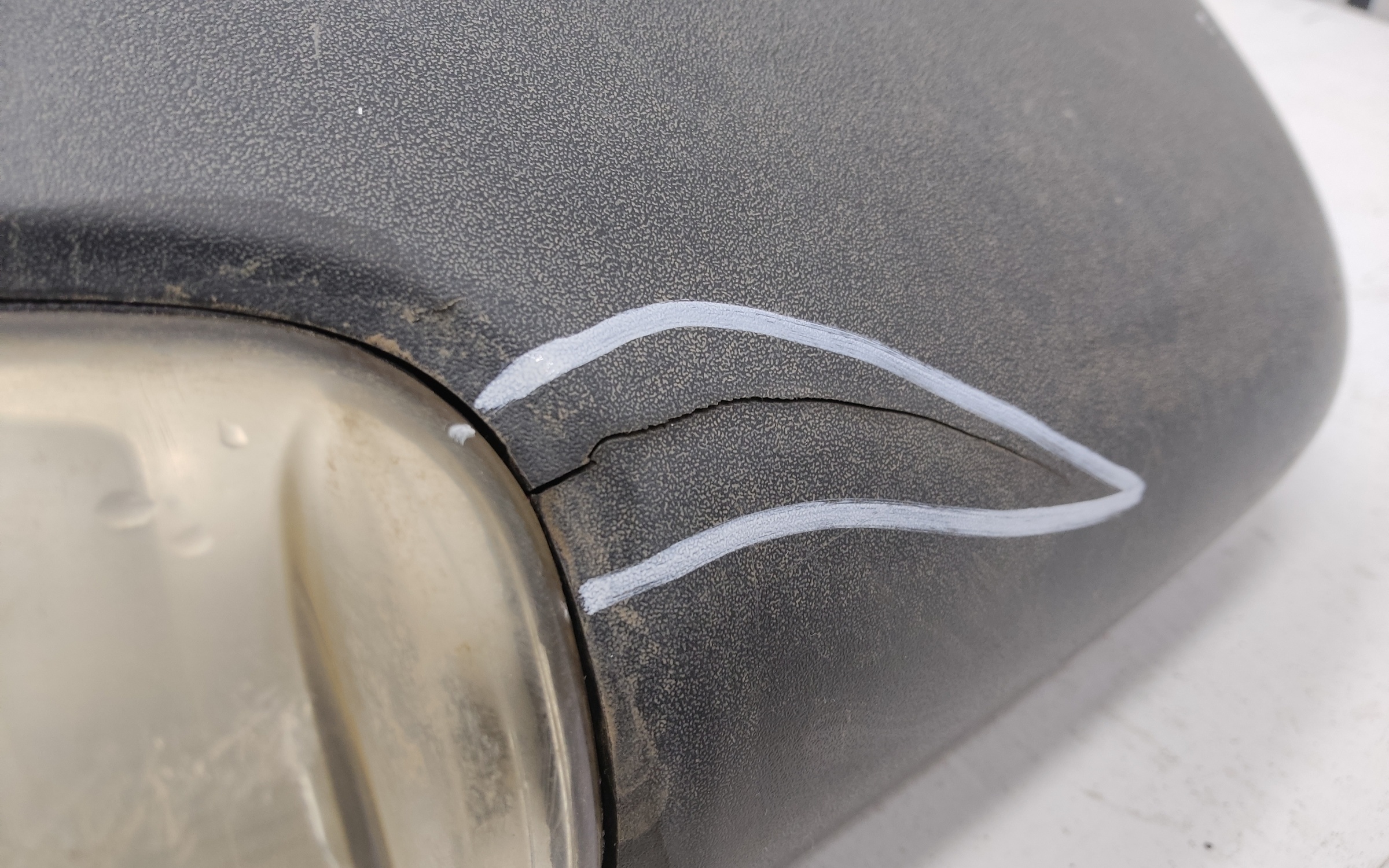 Зеркало левое Ford Transit 7 6 контактов короткий кронштейн