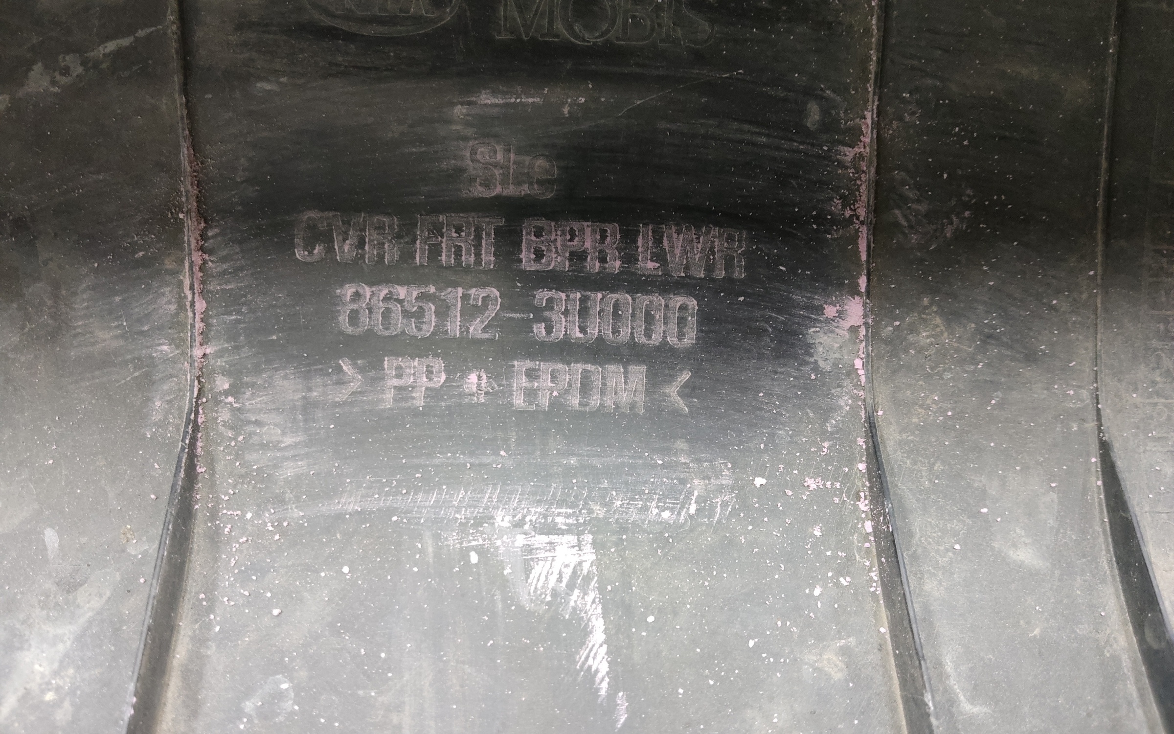 Юбка переднего бампера KIA Sportage 3