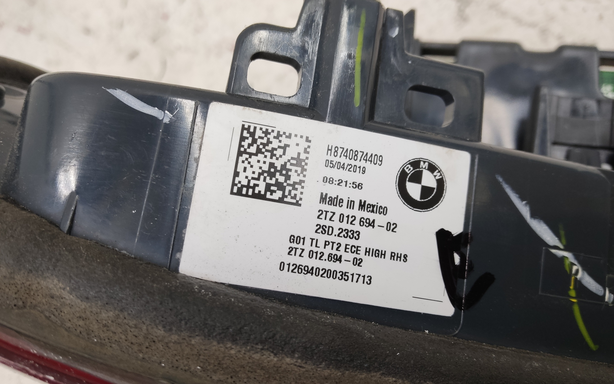 Фонарь задний правый внутренний BMW X3 G01 LED