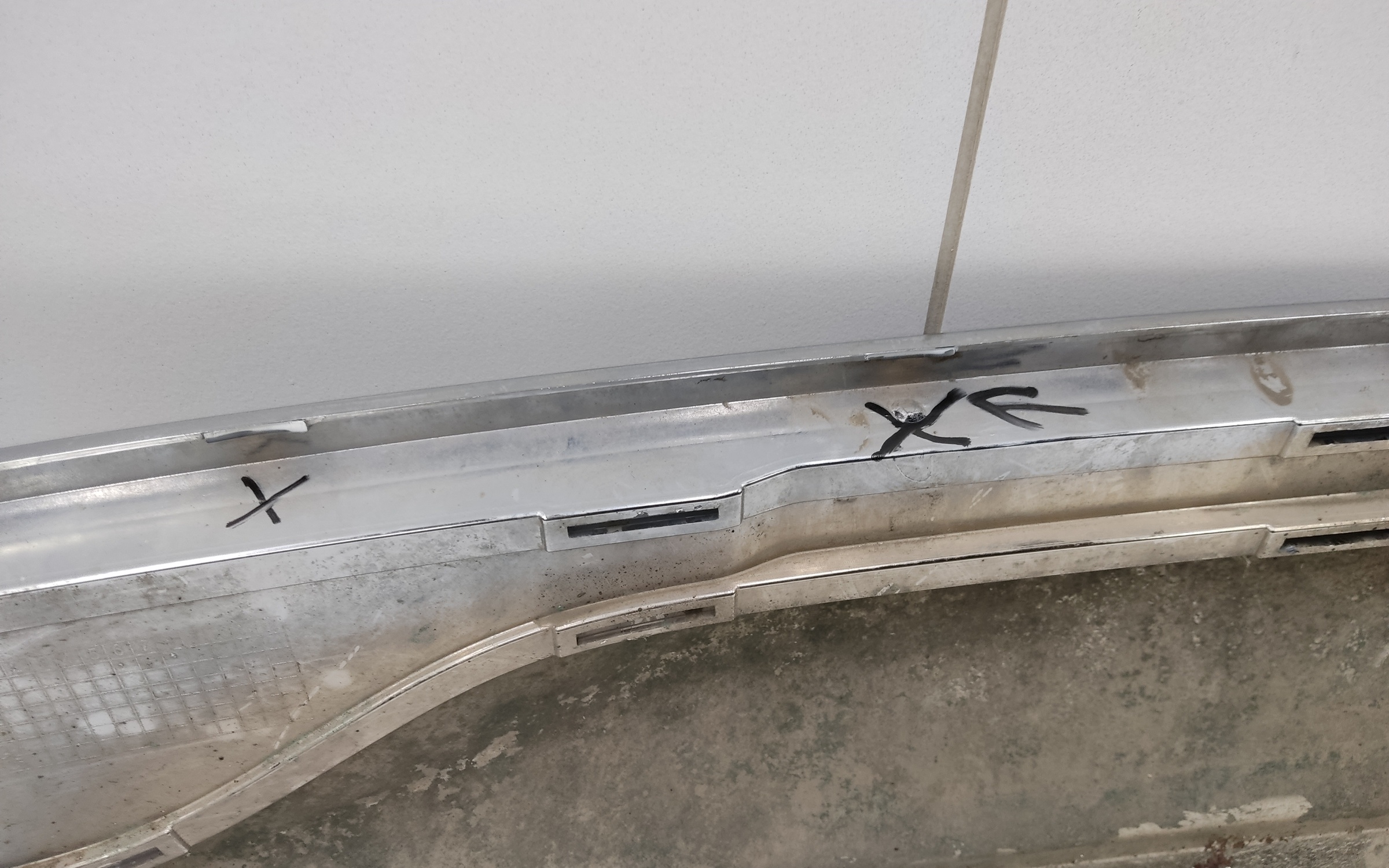 Накладка хром заднего бампера Hyundai Santa Fe 4 Restail